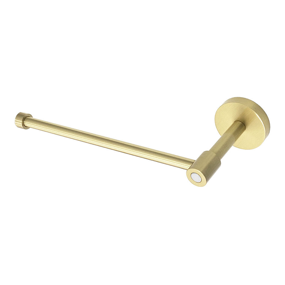 Brass and white color Head hand towel bar Dutton Brown hardware