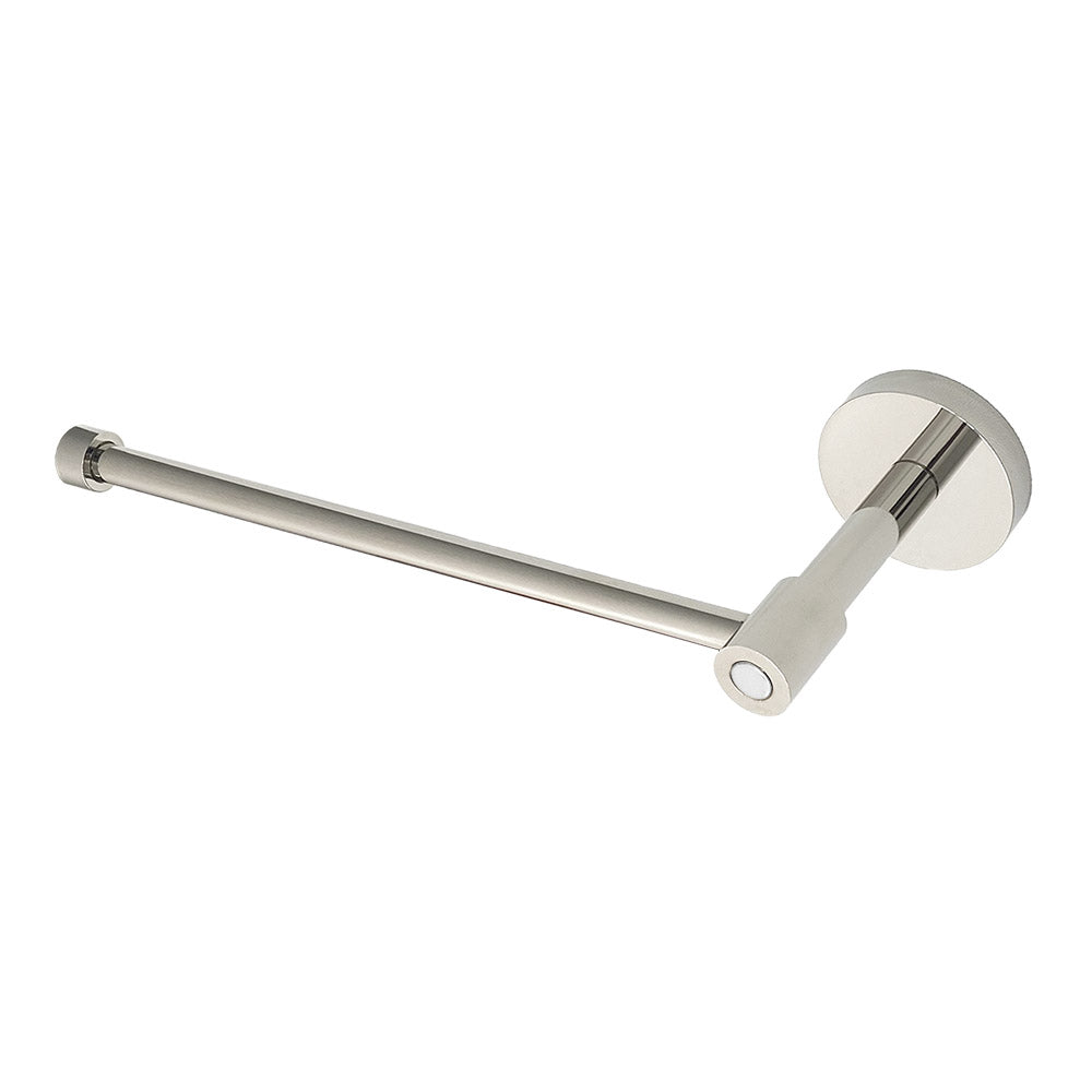 Nickel and white color Head hand towel bar Dutton Brown hardware