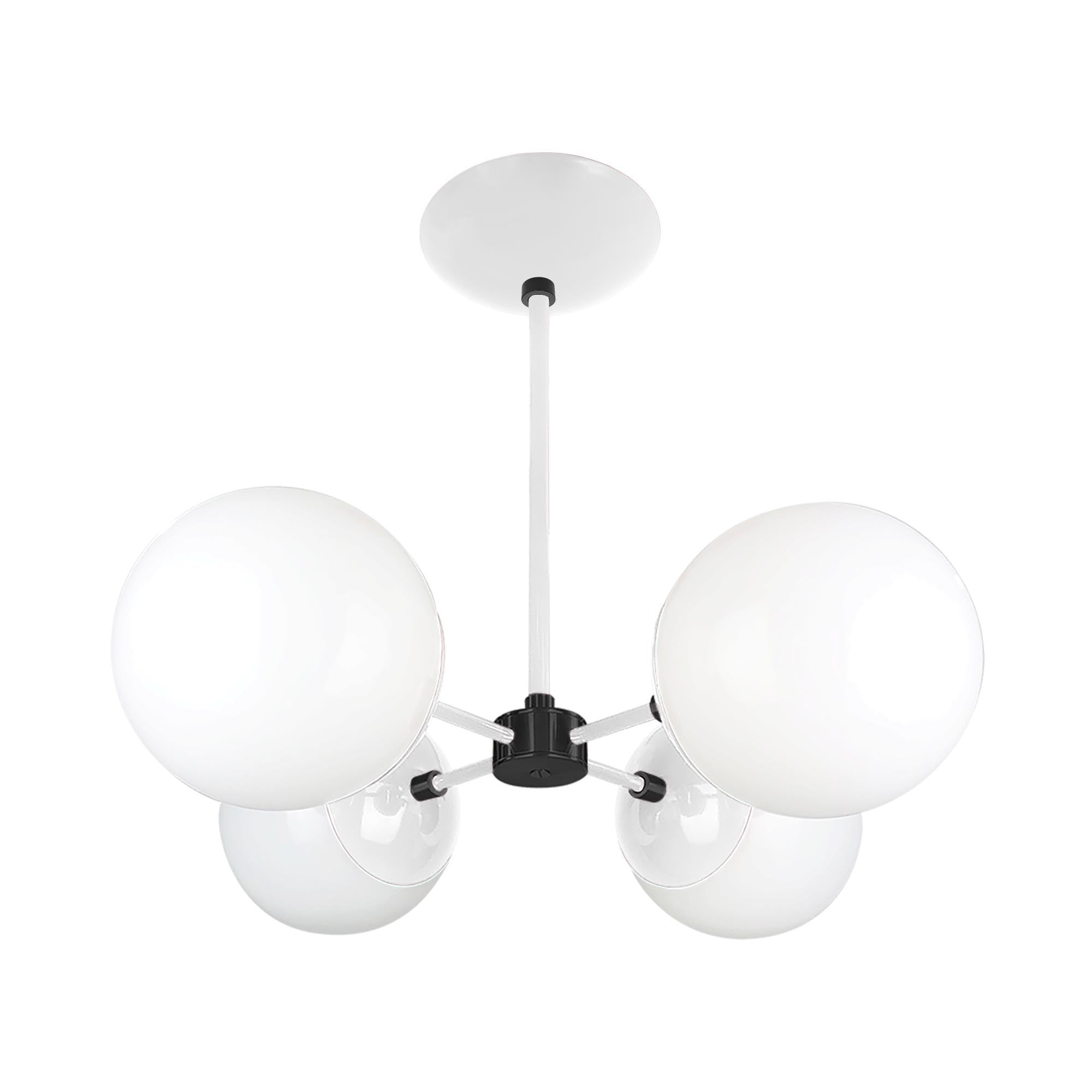 Black and white color Orbi chandelier Dutton Brown lighting