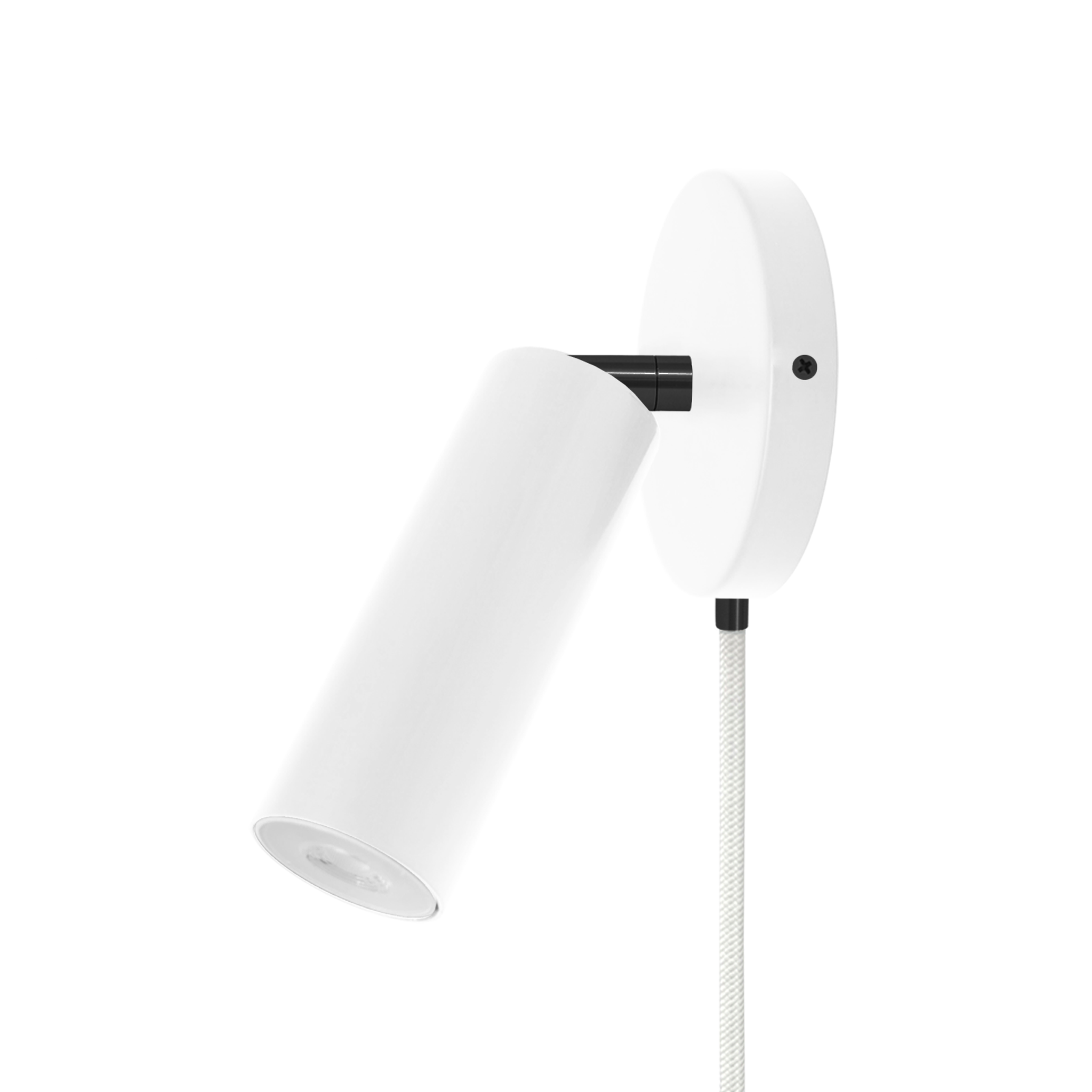Black and white color Reader plug-in sconce no arm Dutton Brown lighting