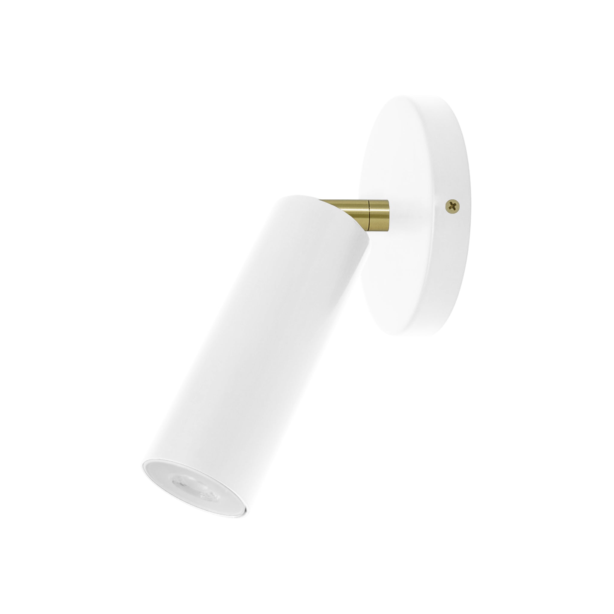 Brass and white color Reader sconce no arm Dutton Brown lighting