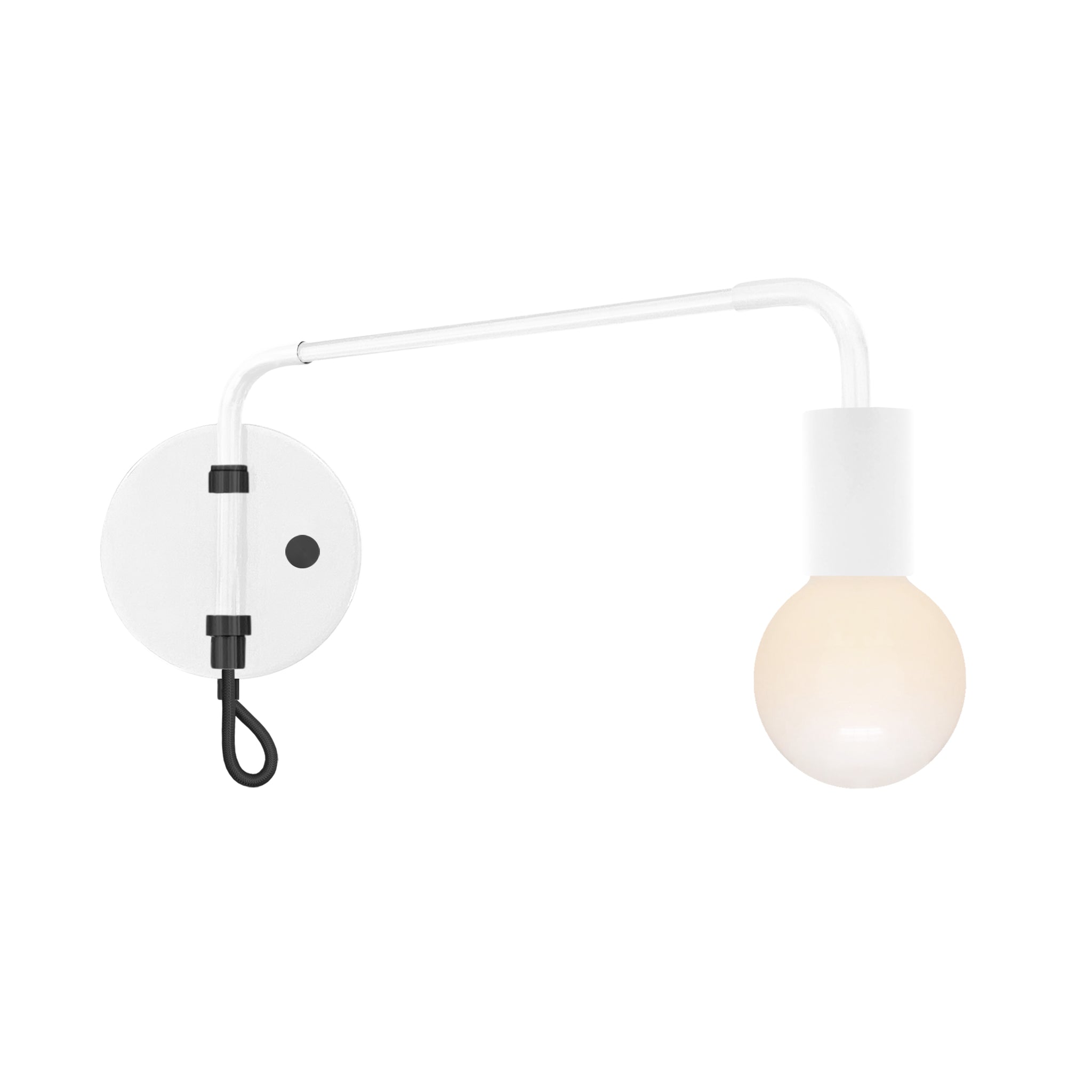 Black and white color Sway sconce Dutton Brown lighting