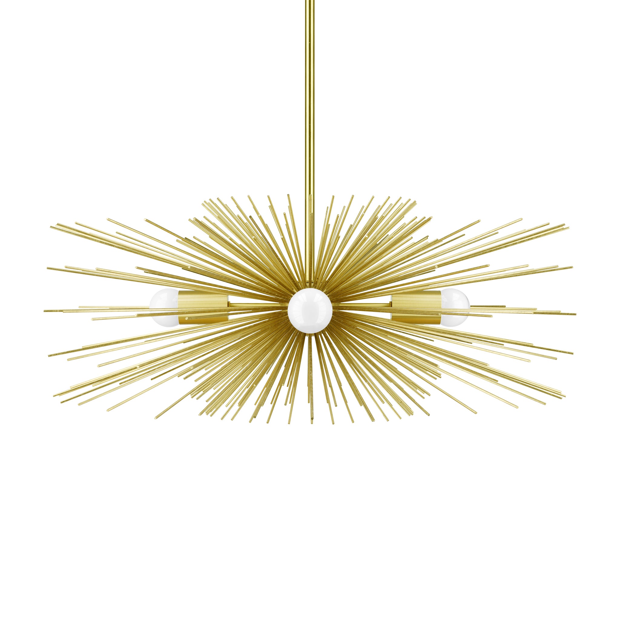 Brass Urchin chandelier 27" Dutton Brown lighting