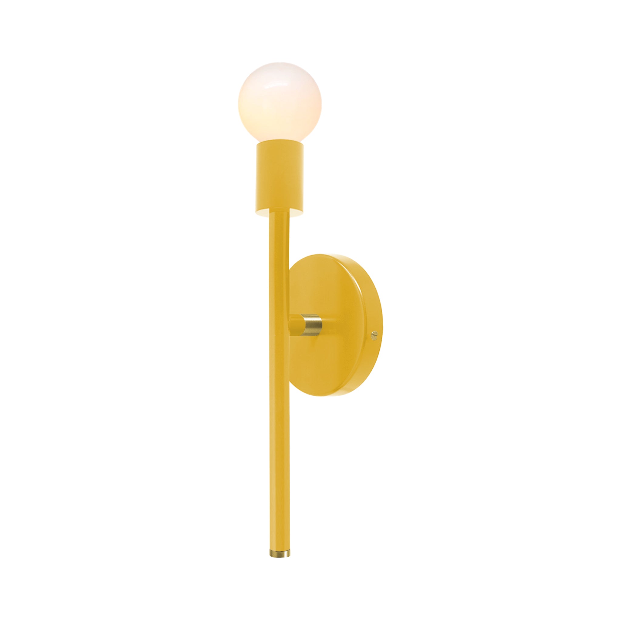 Brass and ochre color Major sconce 15" Dutton Brown lighting