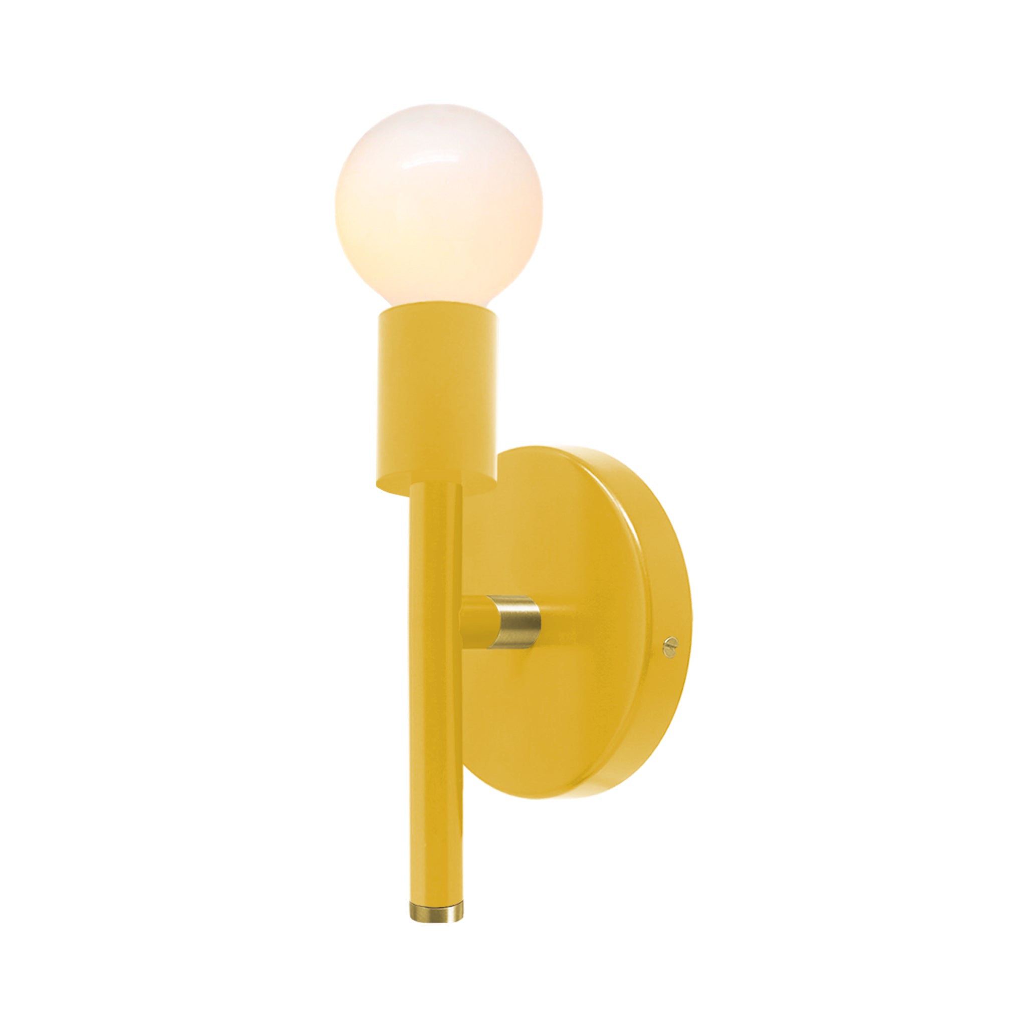 Brass and ochre color Major sconce 9" Dutton Brown lighting