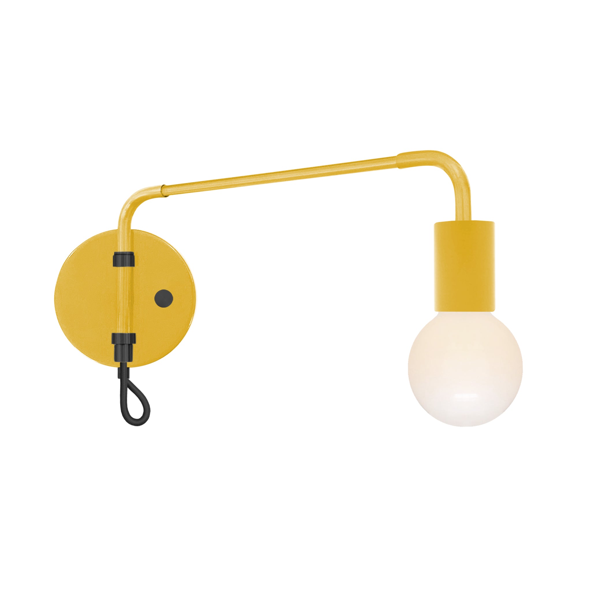 Black and ochre color Sway sconce Dutton Brown lighting
