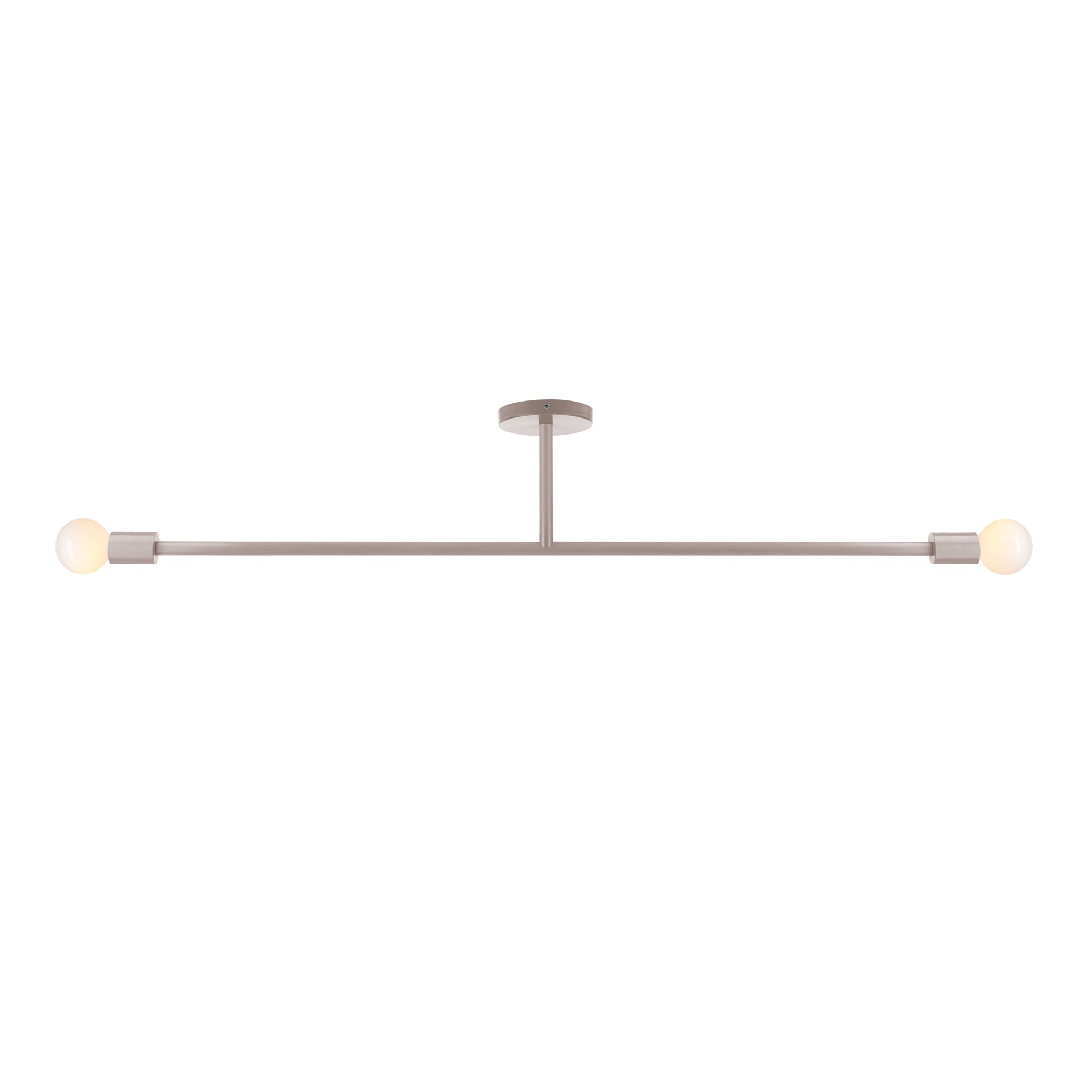 Barely color Pilot flush mount 47" Dutton Brown lighting