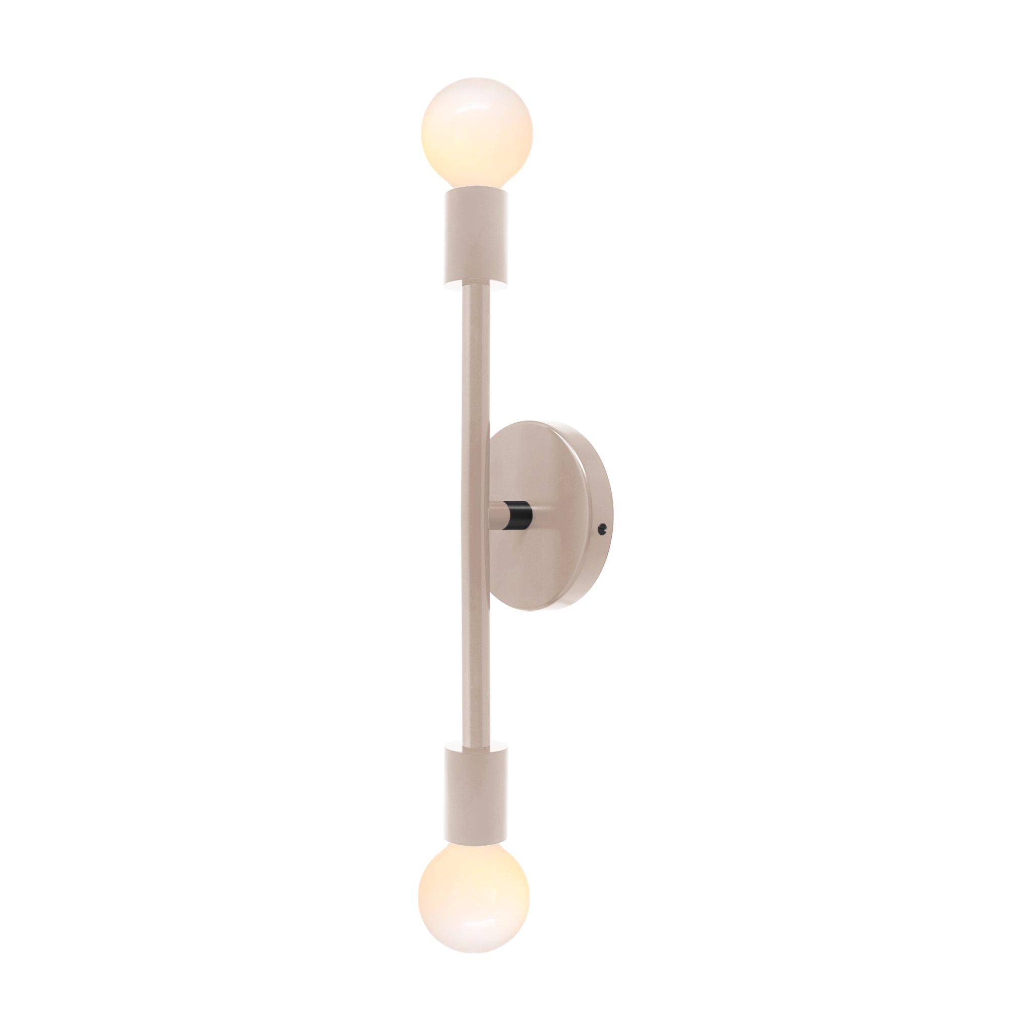 Black and barely color Pilot sconce 17" Dutton Brown lighting