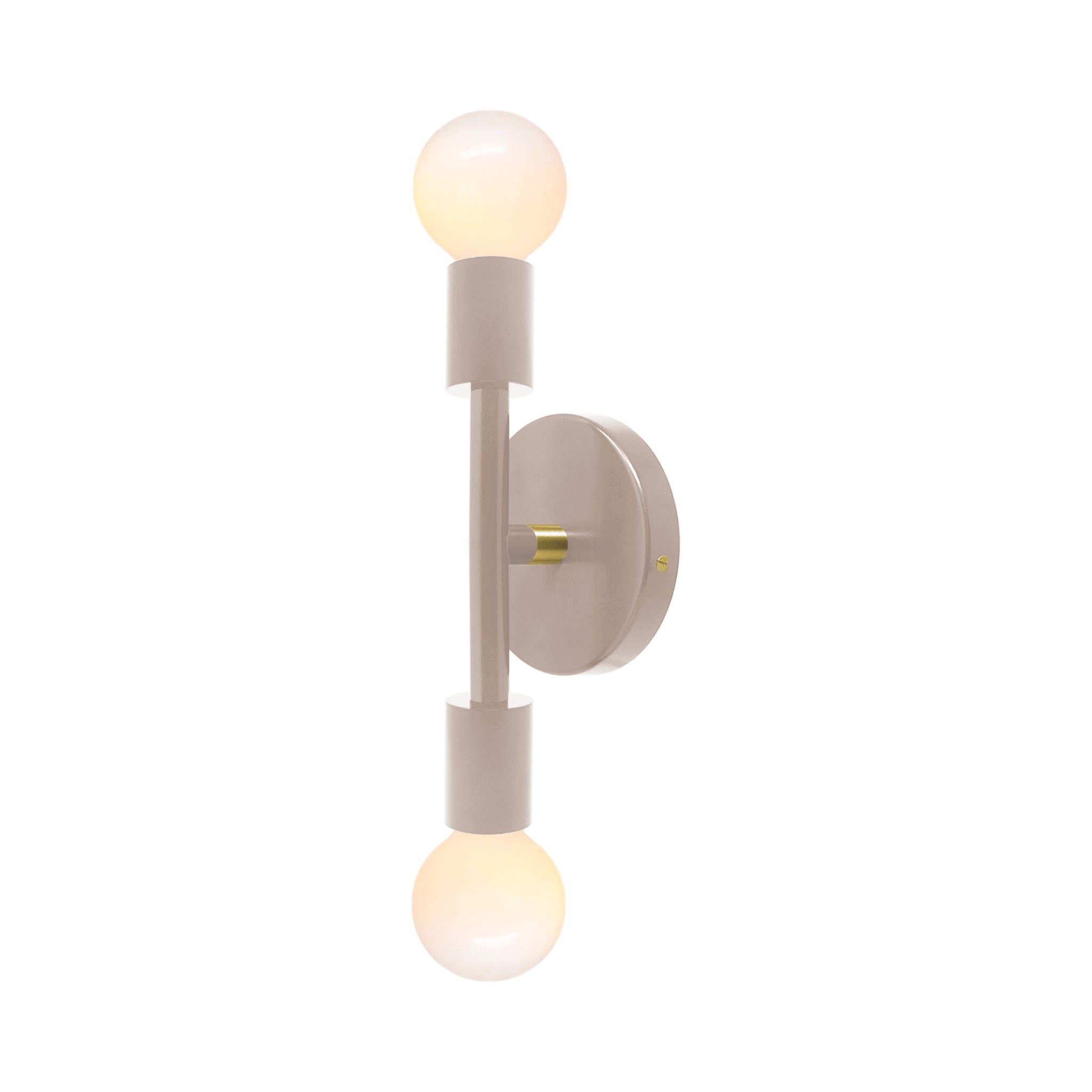 Brass and barely color Pilot sconce 11" Dutton Brown lighting