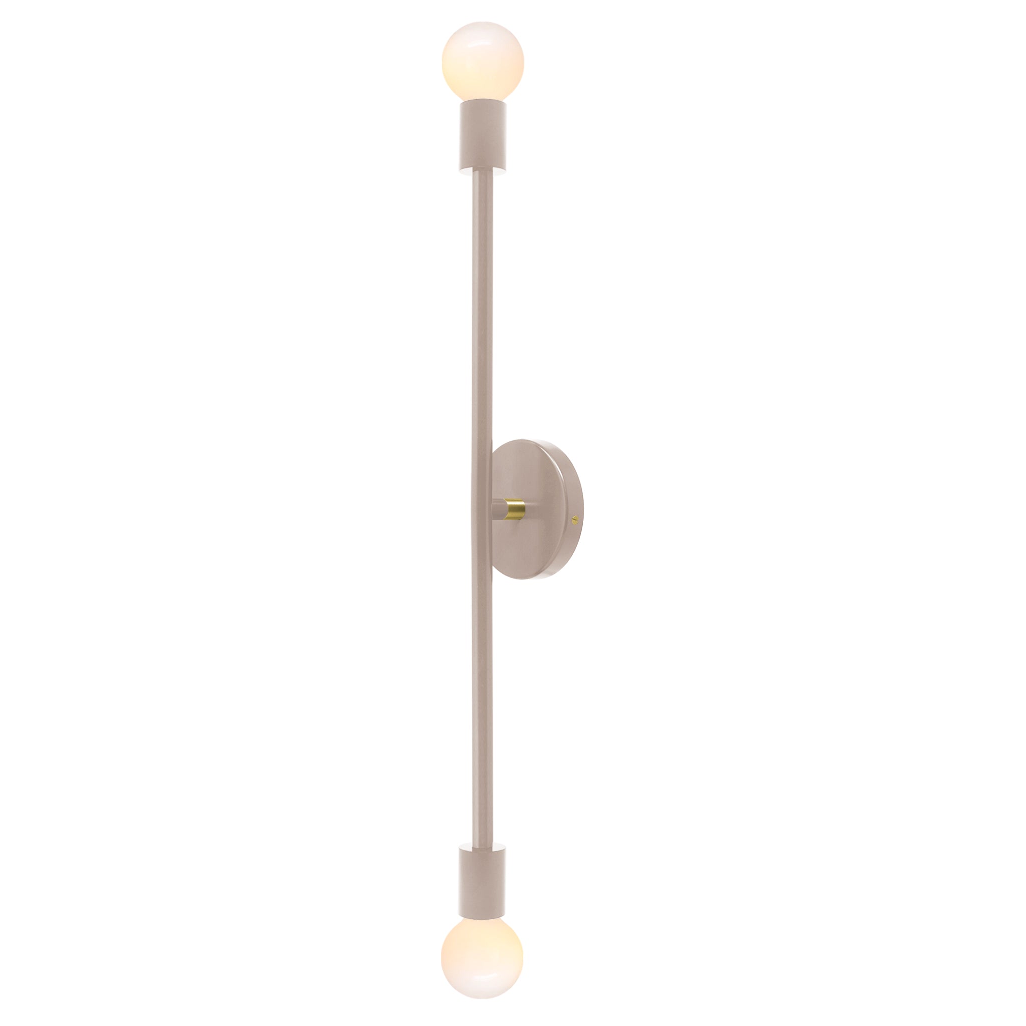 Brass and chalk color Pilot sconce 29" Dutton Brown lighting