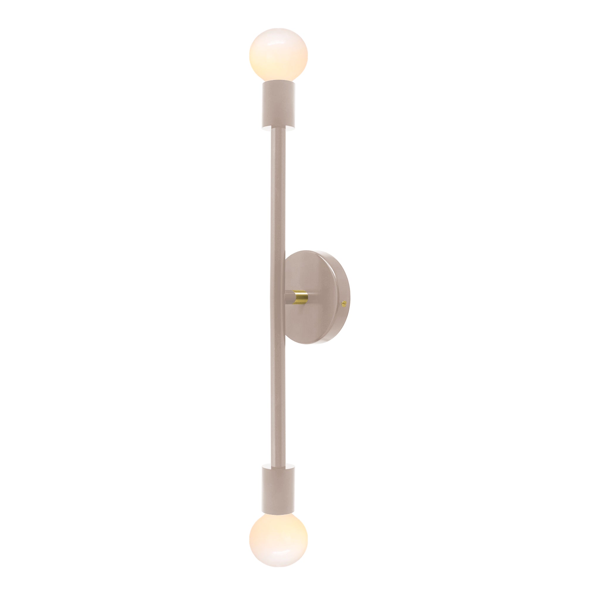 Brass and barely color Pilot sconce 23" Dutton Brown lighting