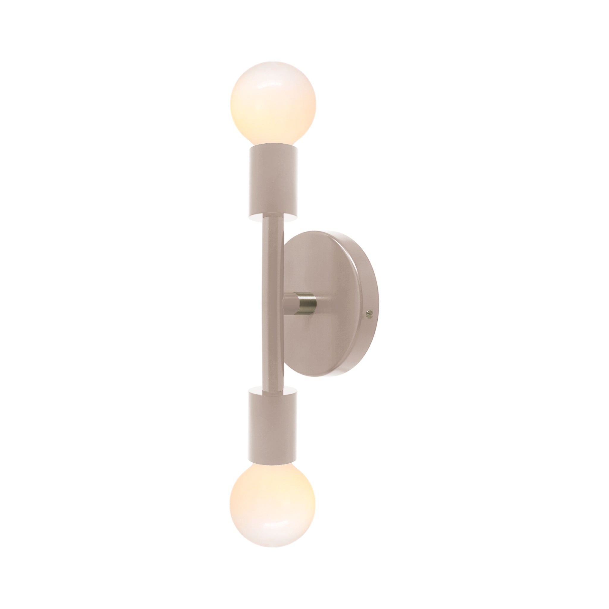 Nickel and chalk color Pilot sconce 11" Dutton Brown lighting