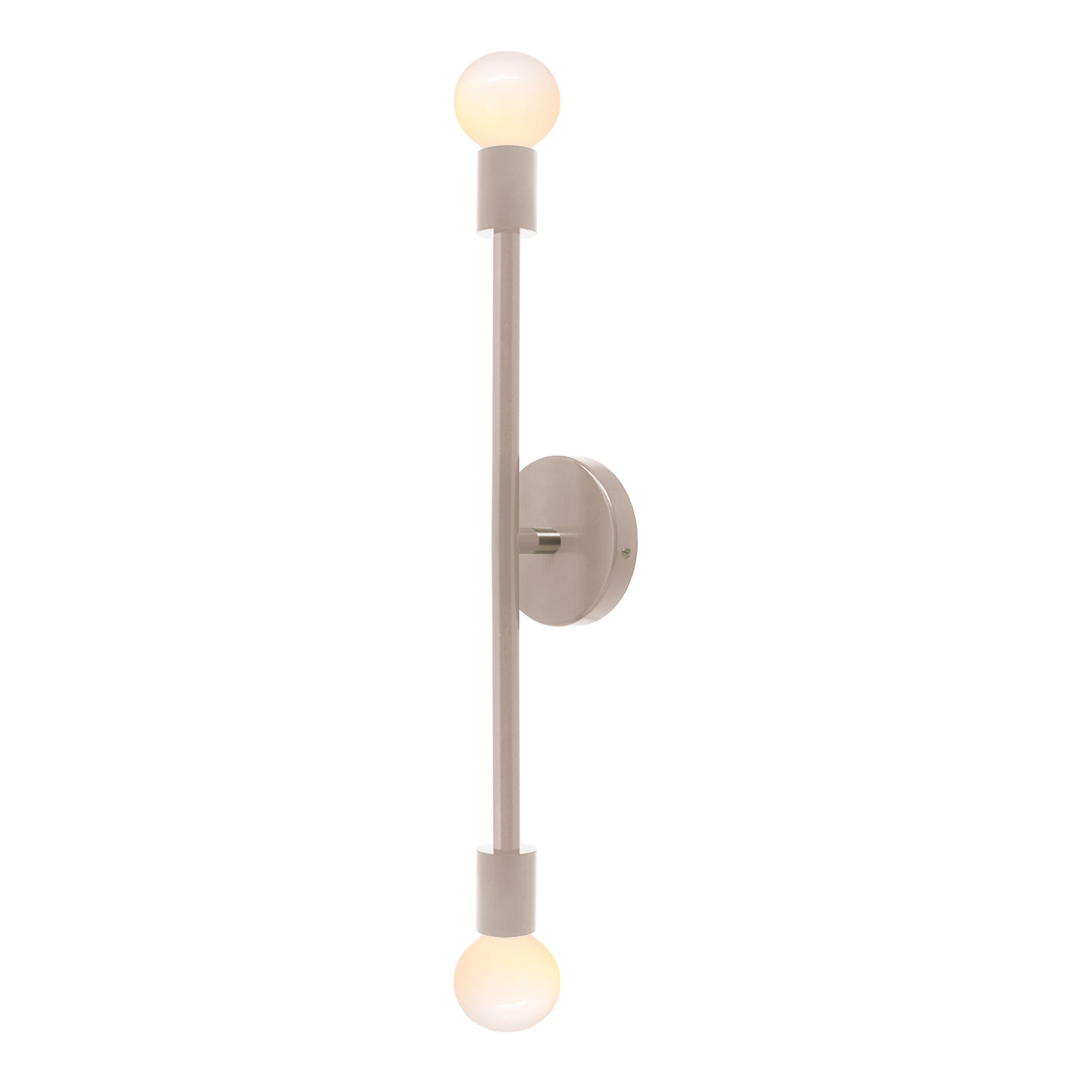 Nickel and chalk color Pilot sconce 23" Dutton Brown lighting