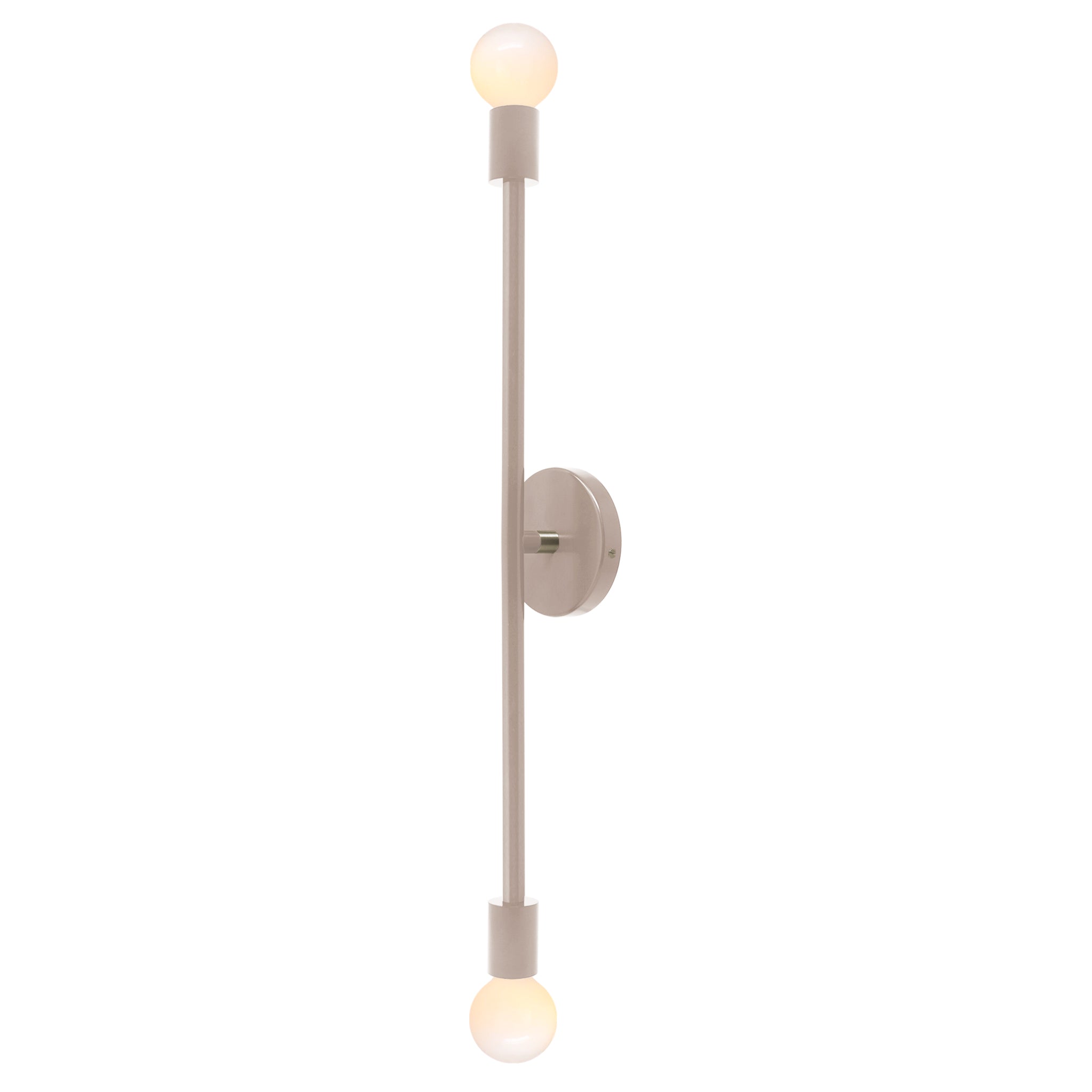 Nickel and chalk color Pilot sconce 29" Dutton Brown lighting