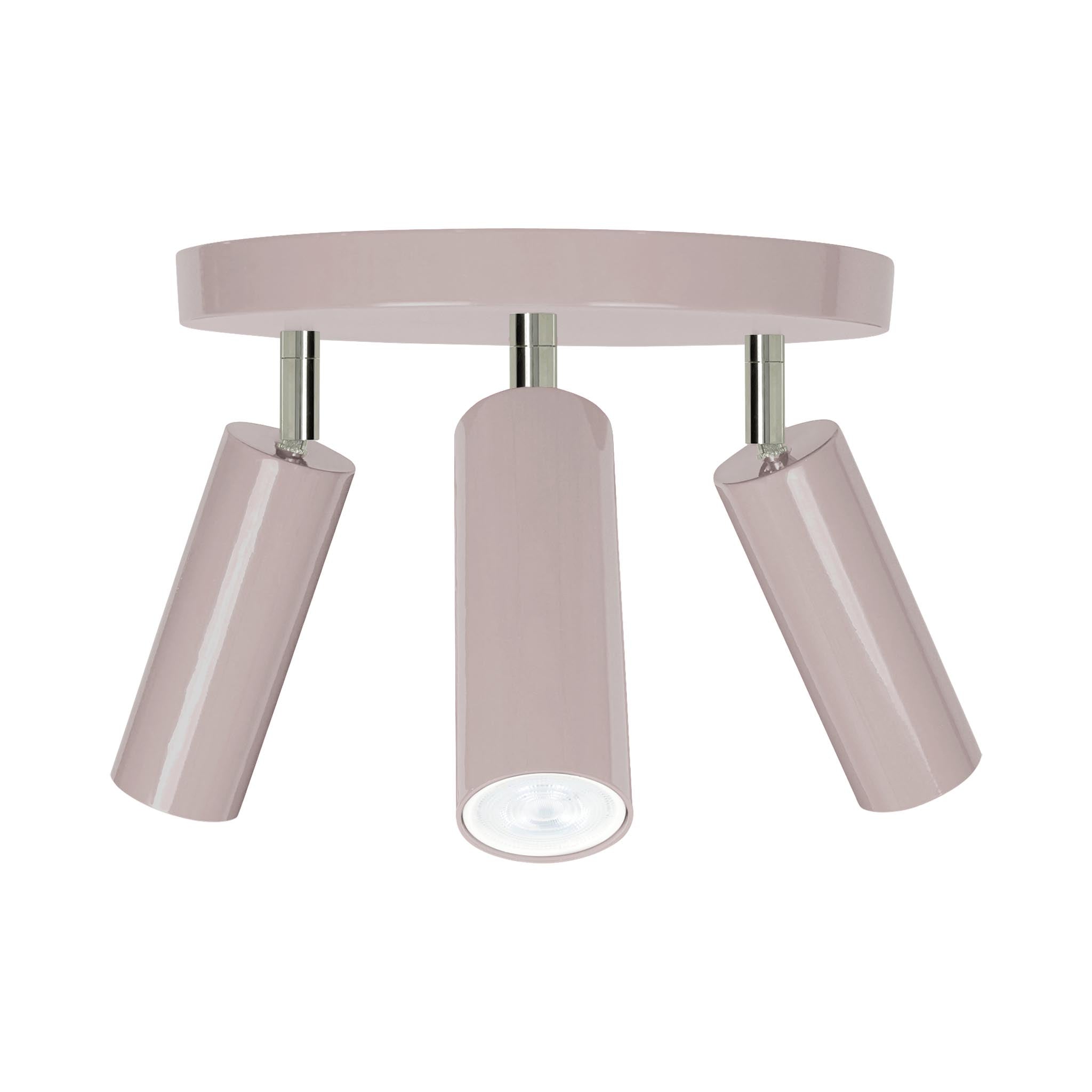 Nickel and barely color Pose flush mount Dutton Brown lighting