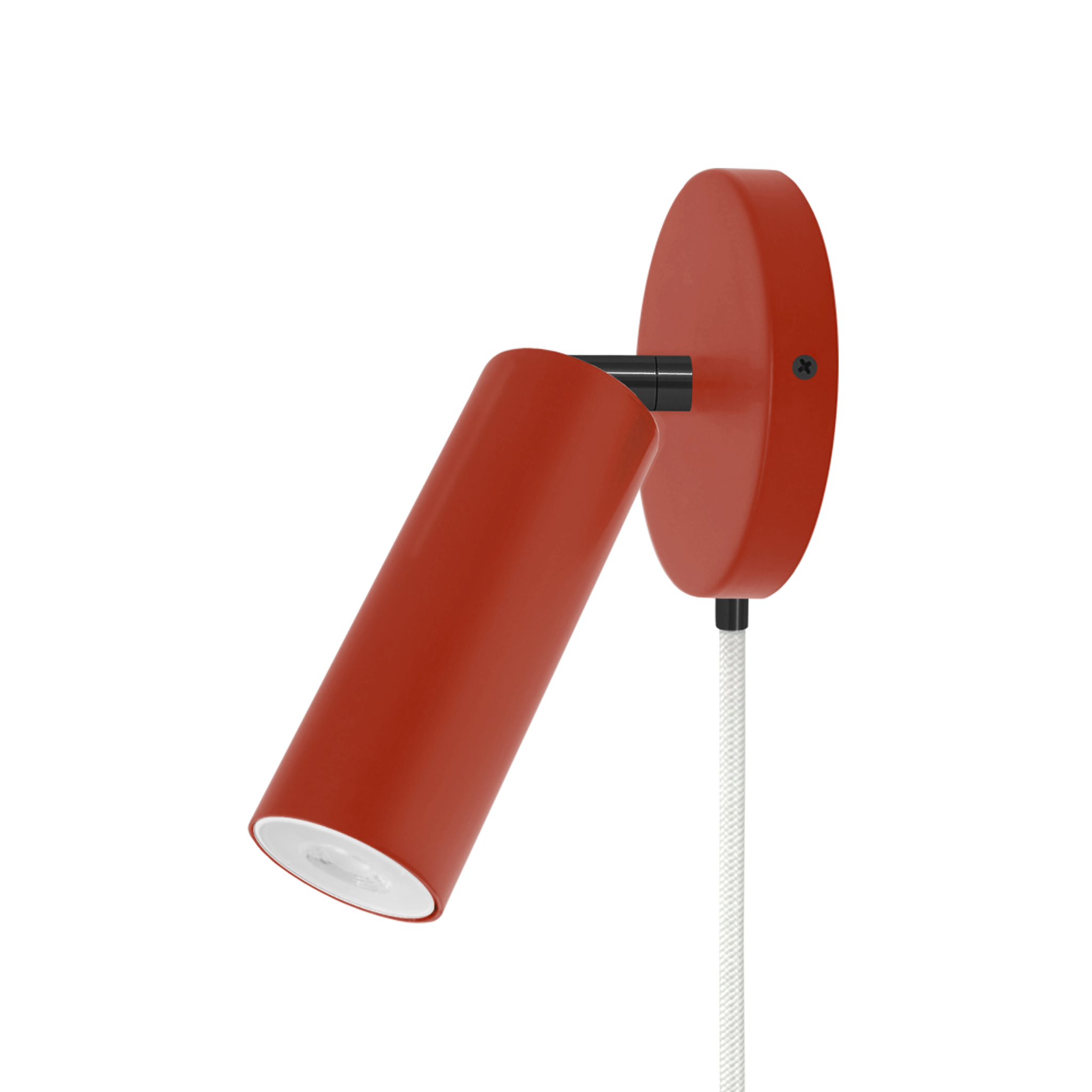 Black and riding hood red color Reader plug-in sconce no arm Dutton Brown lighting