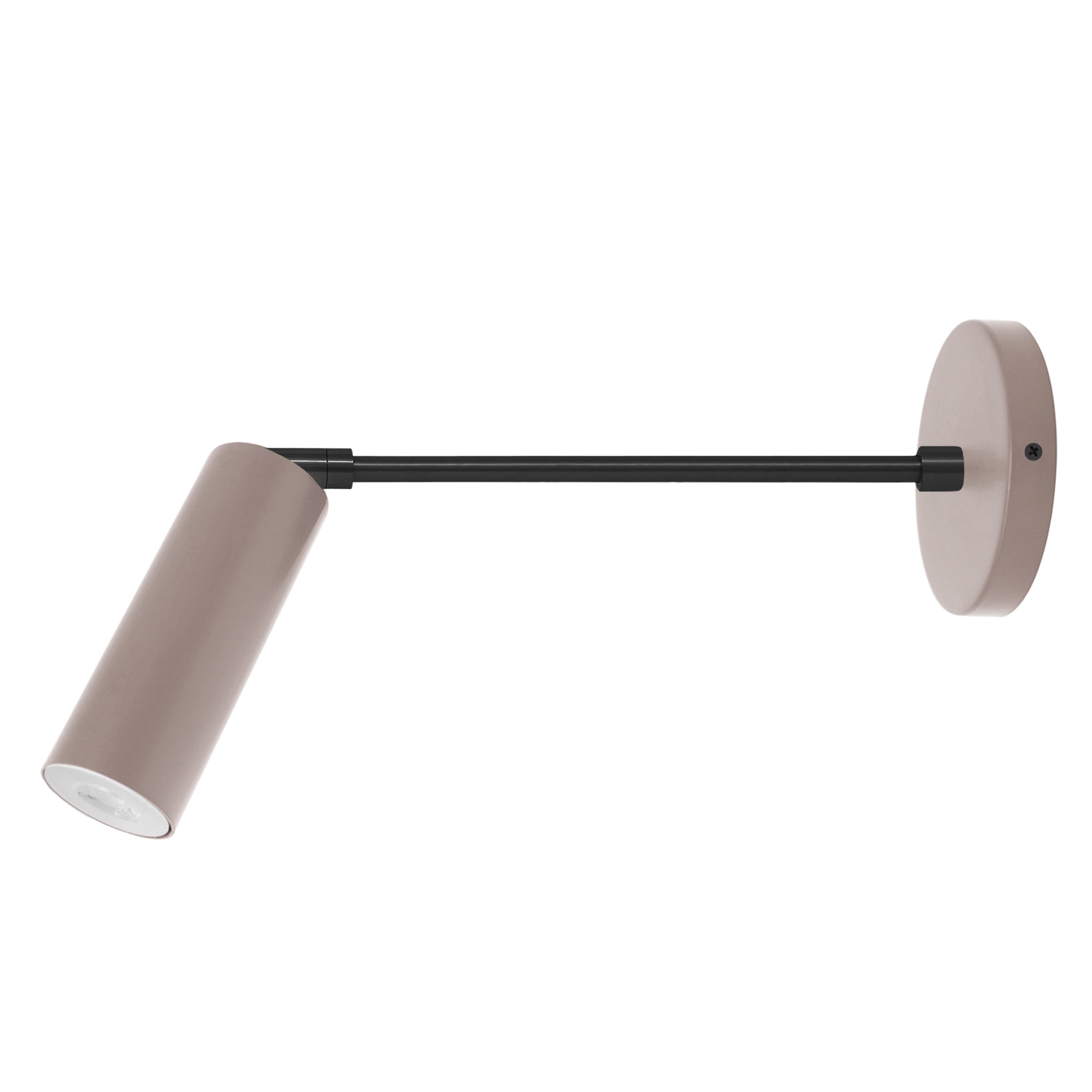 Black and barely color Reader sconce 10" arm Dutton Brown lighting