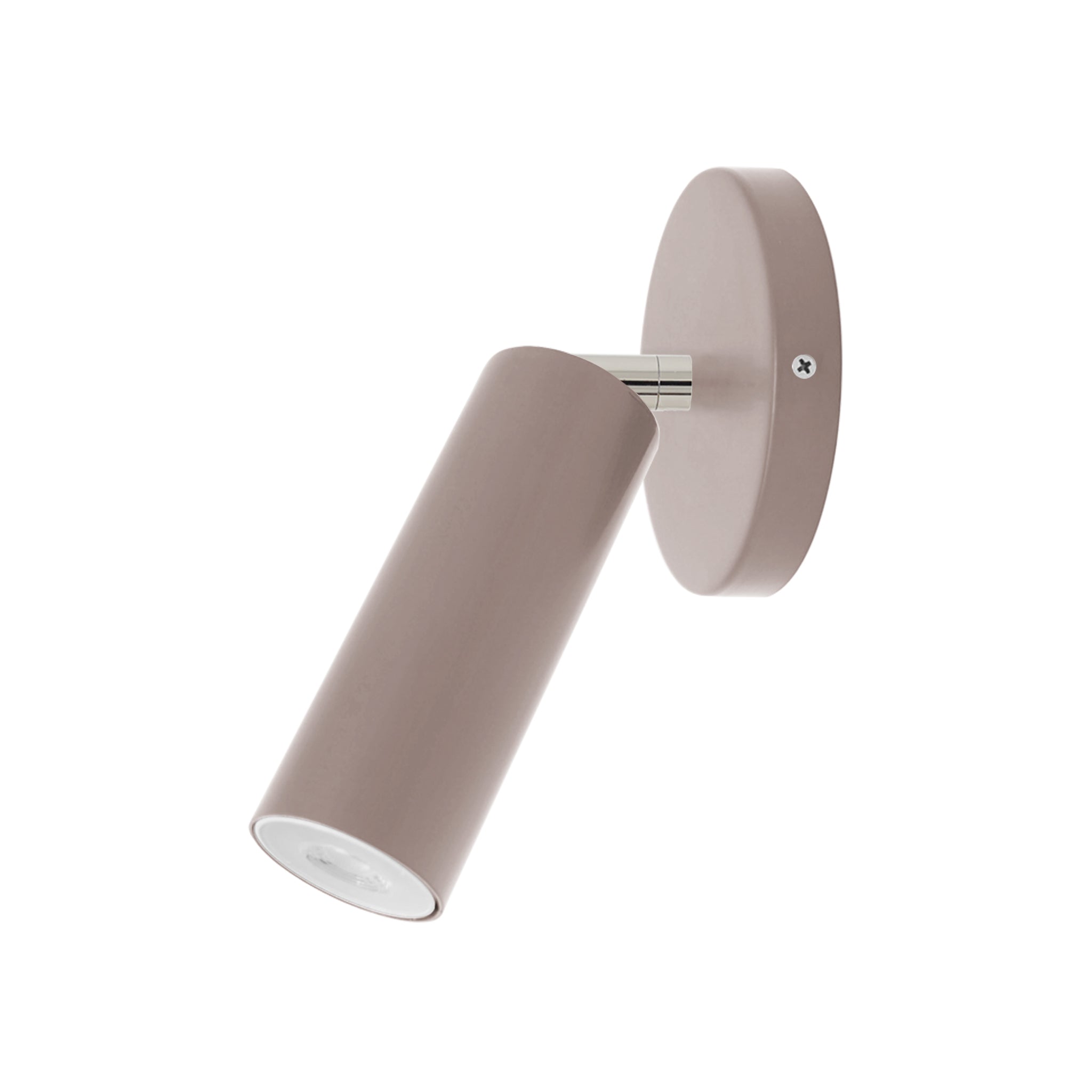 Nickel and barely color Reader sconce no arm Dutton Brown lighting