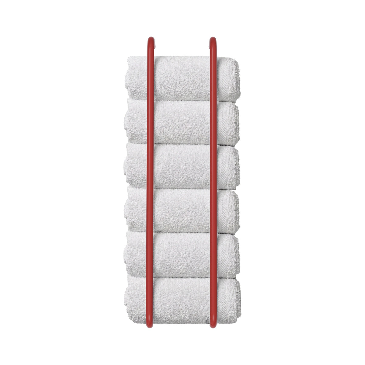 Riding hood red color Beyond towel rack 36" Dutton Brown hardware