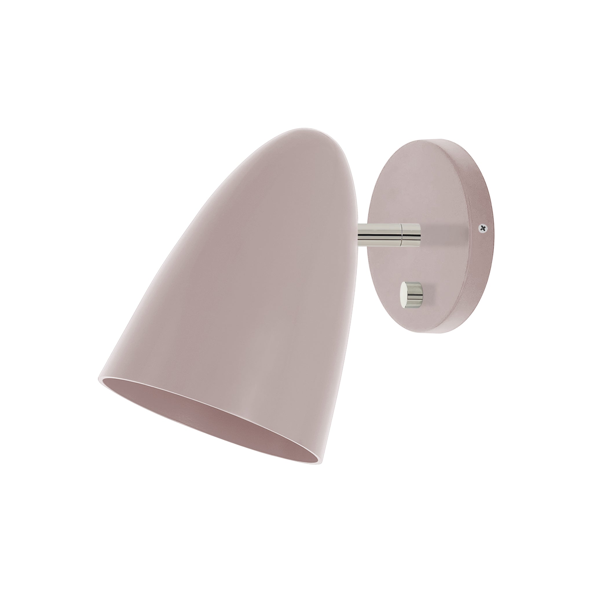 Nickel and barely color Boom sconce no arm Dutton Brown lighting