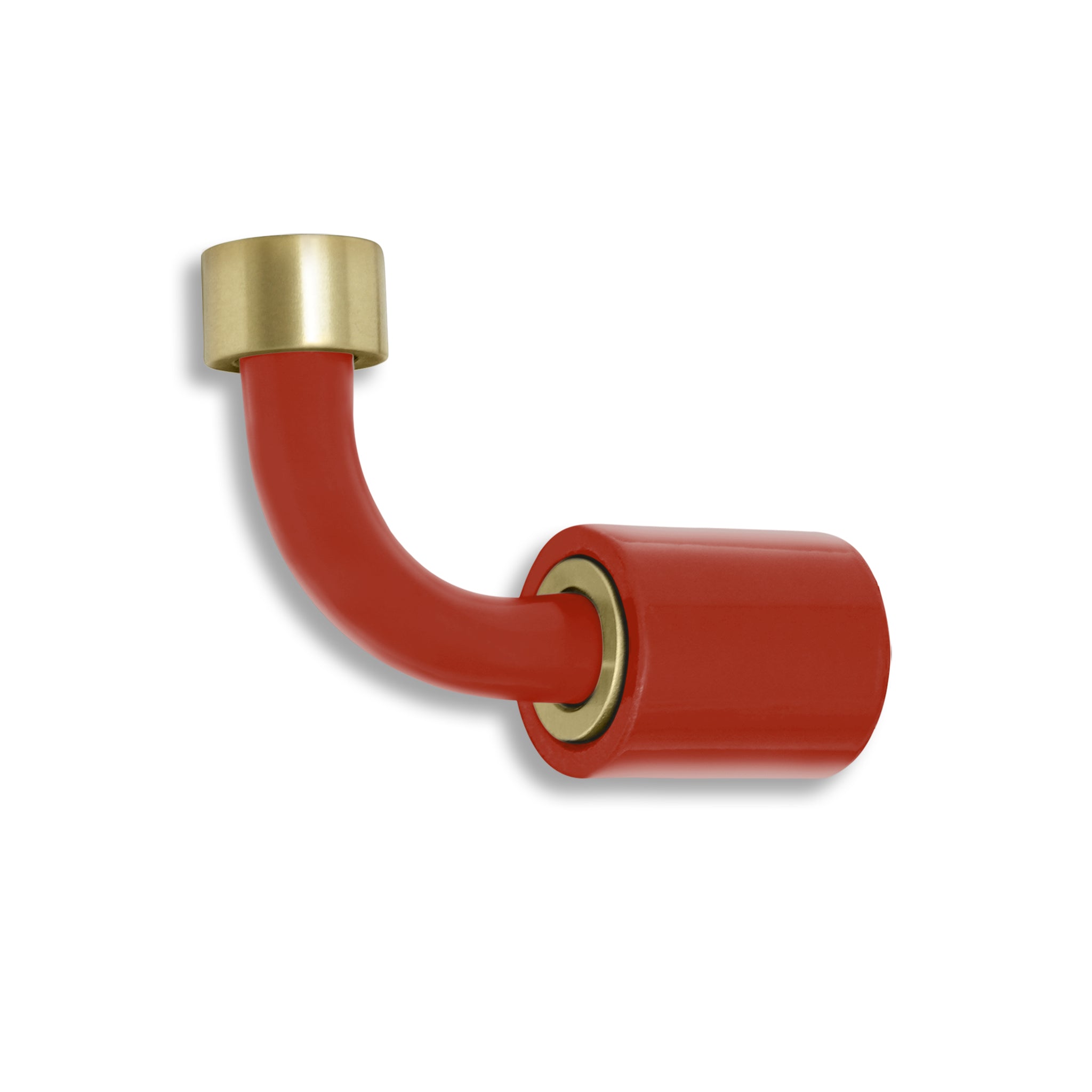 Brass and riding hood red color Throne hook Dutton Brown hardware