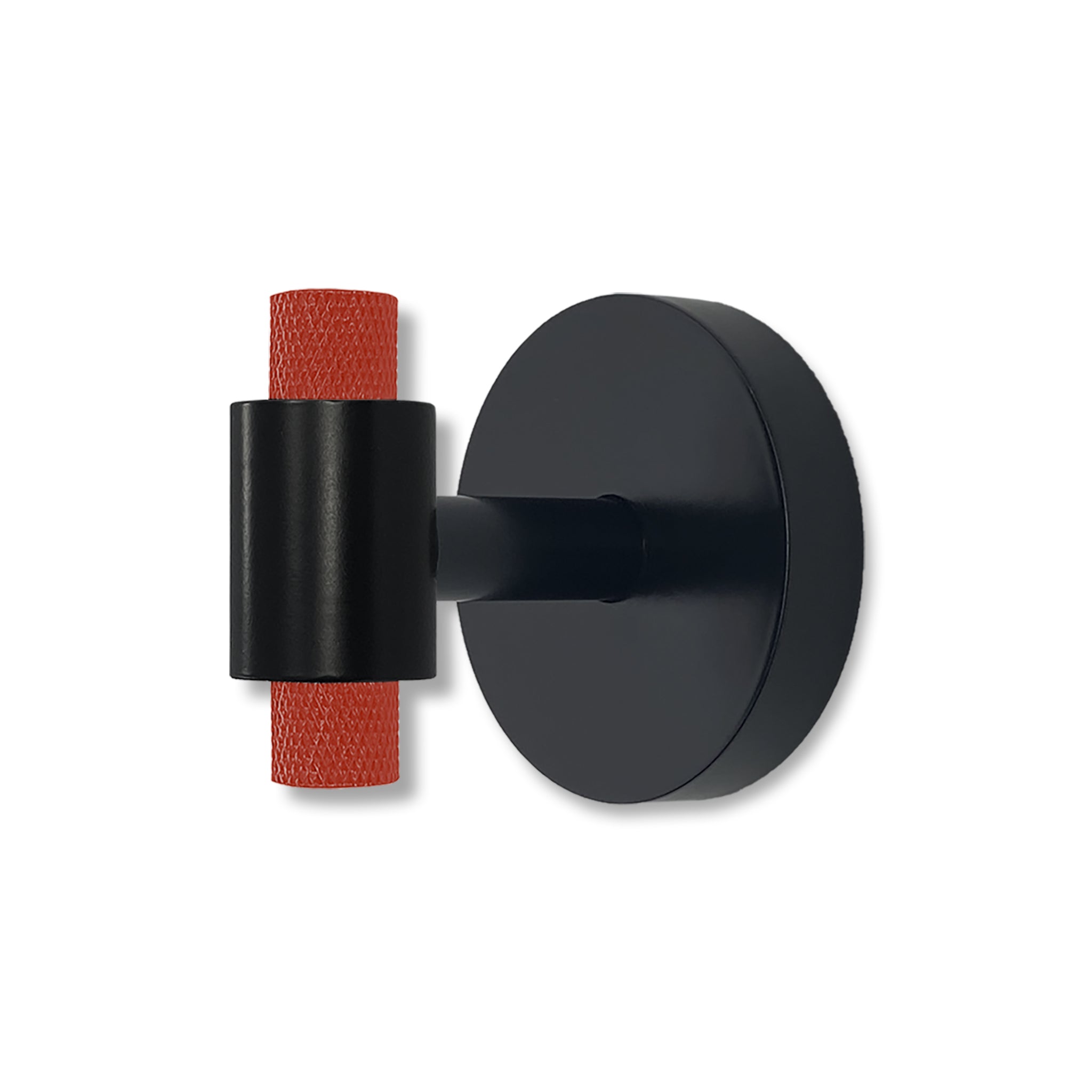 Black and riding hood red color Tux hook Dutton Brown hardware