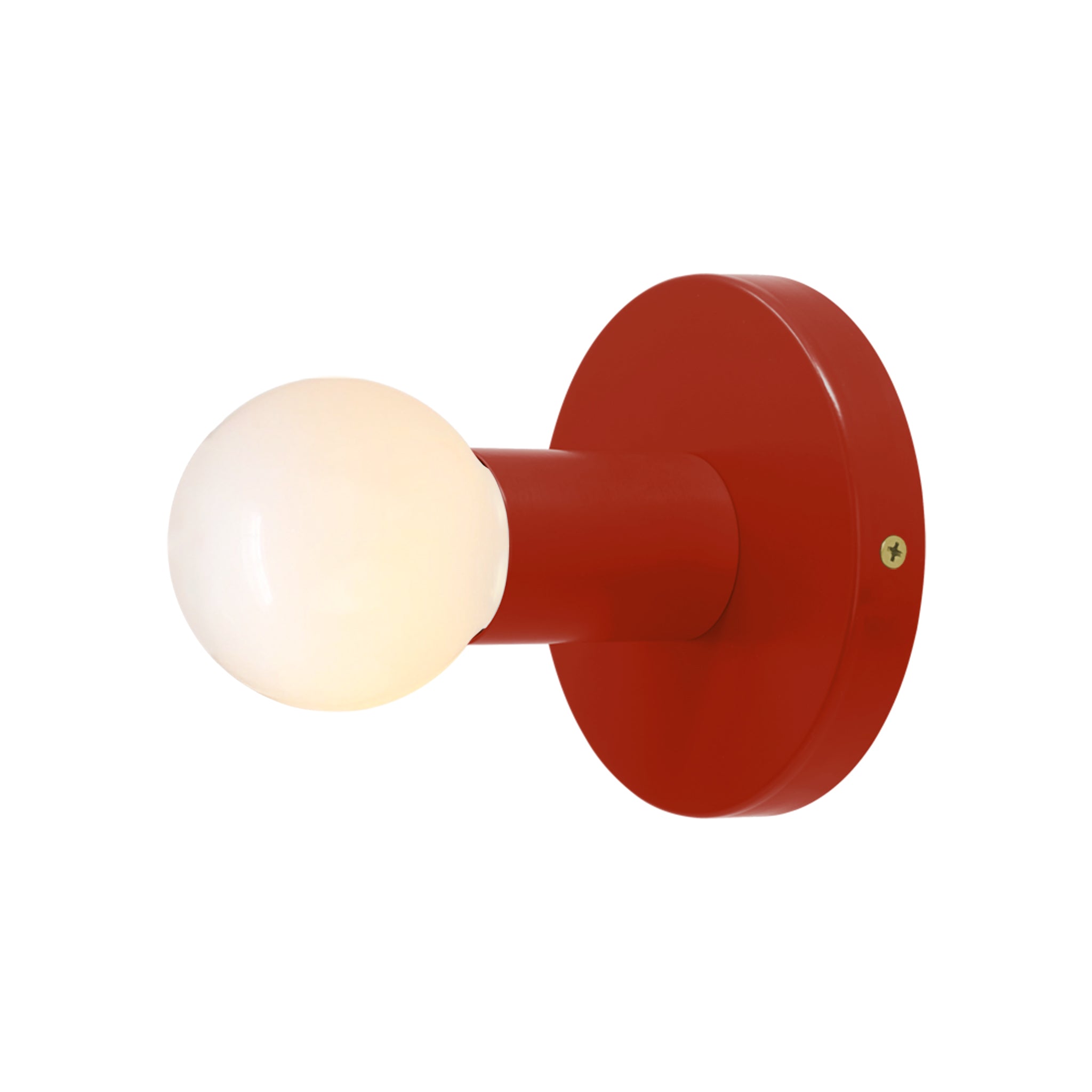 Brass and riding hood red color Twink sconce Dutton Brown lighting