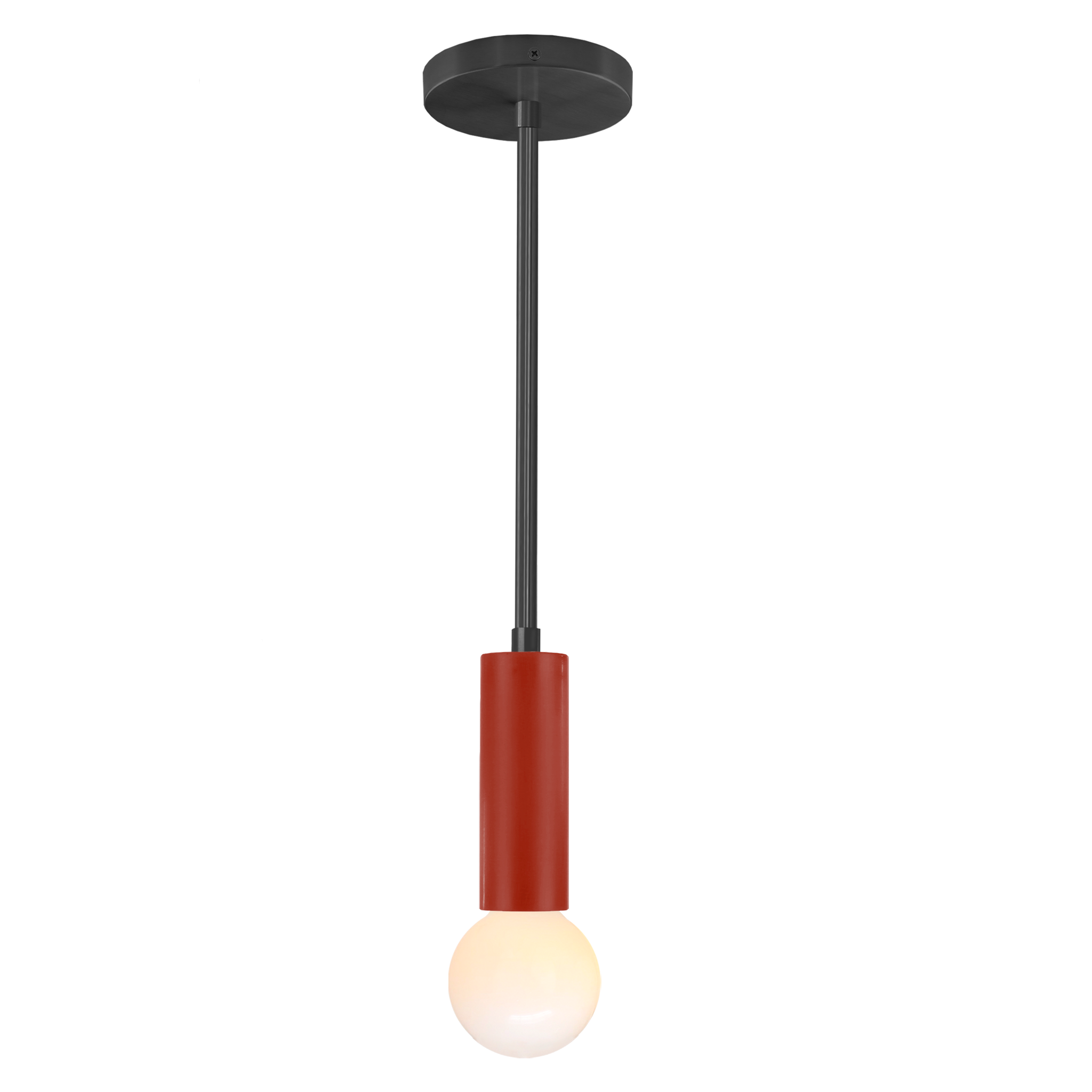 Black and riding hood red color Eureka pendant Dutton Brown lighting