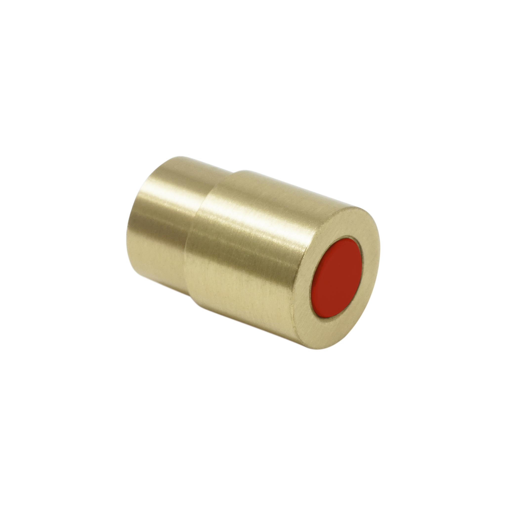 Brass and riding hood red color Head knob Dutton Brown hardware
