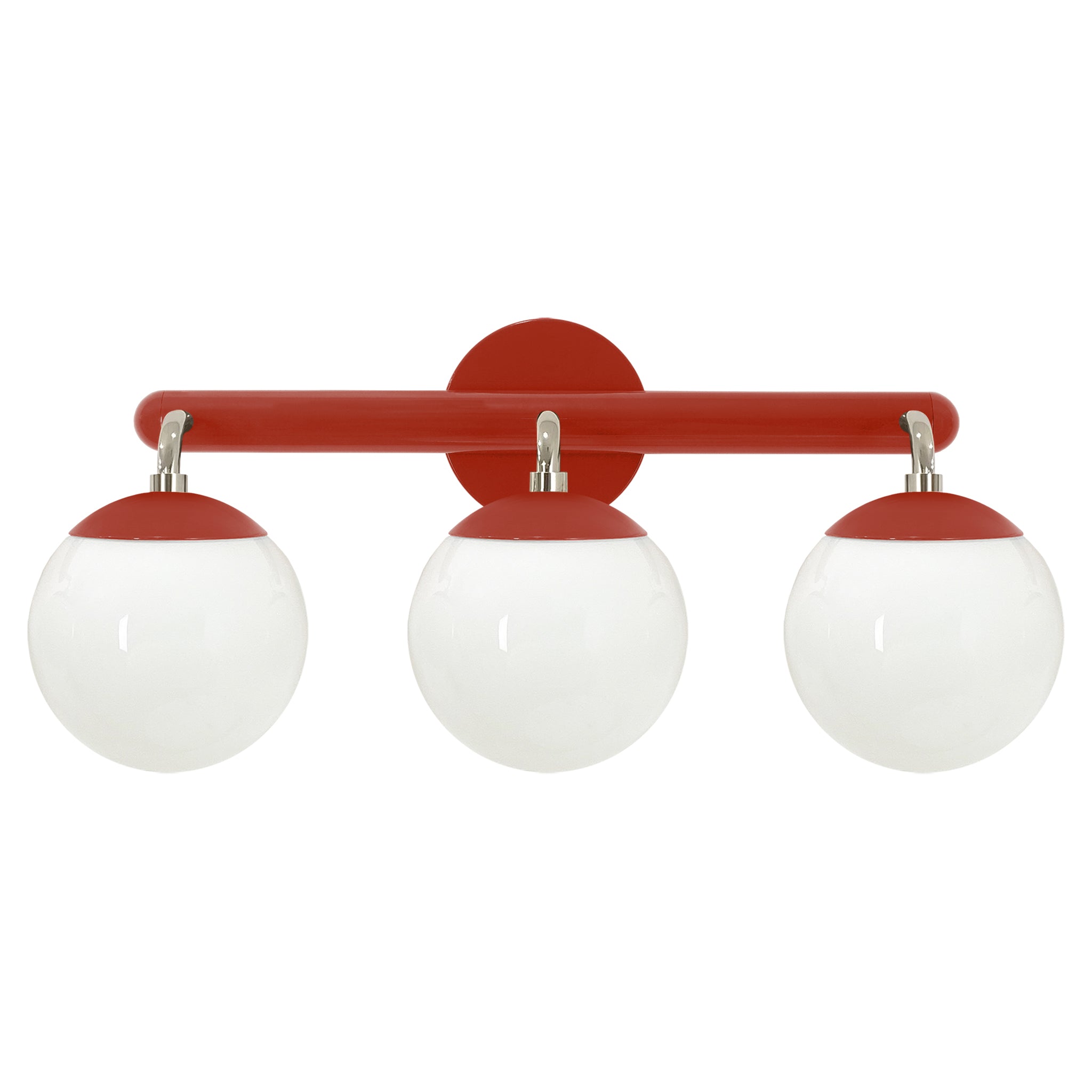Nickel and riding hood red color Legend 3 sconce Dutton Brown lighting