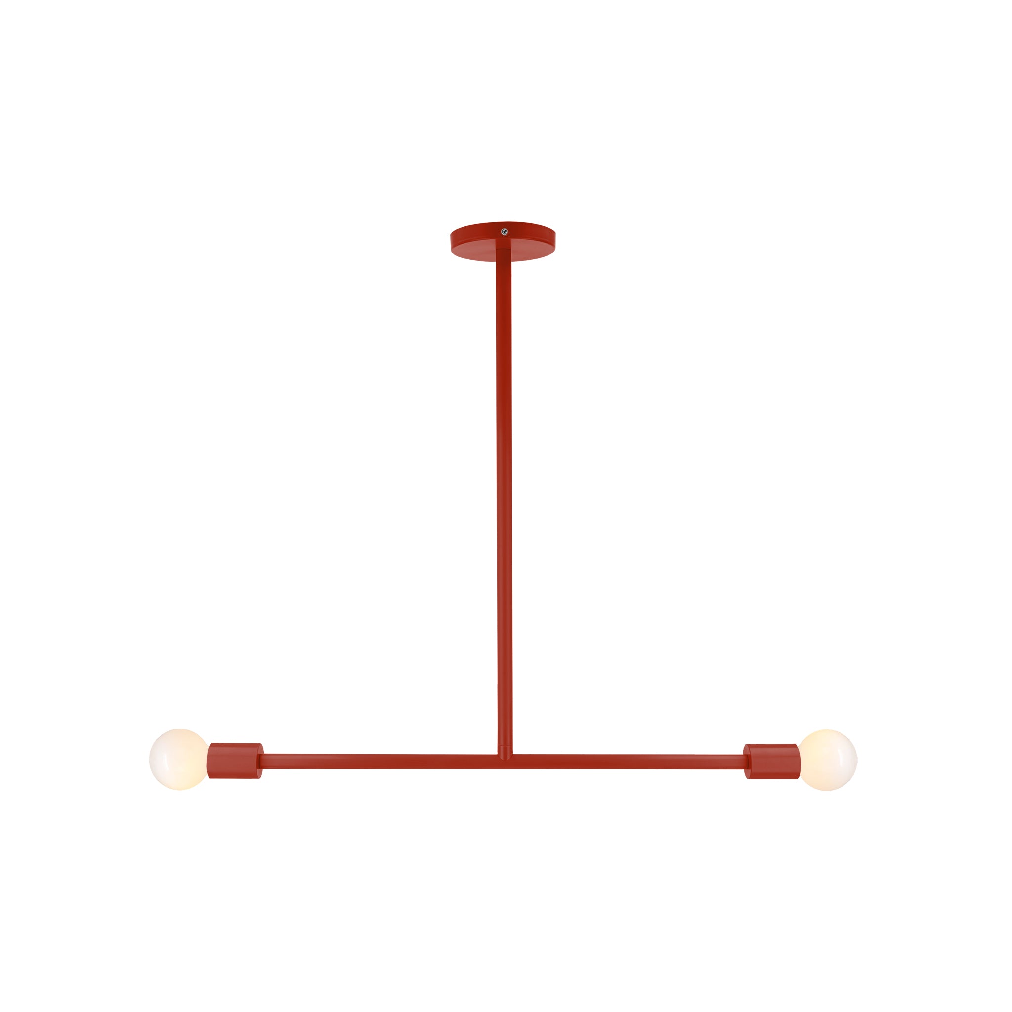 Riding hood red color Pilot pendant 29" Dutton Brown lighting