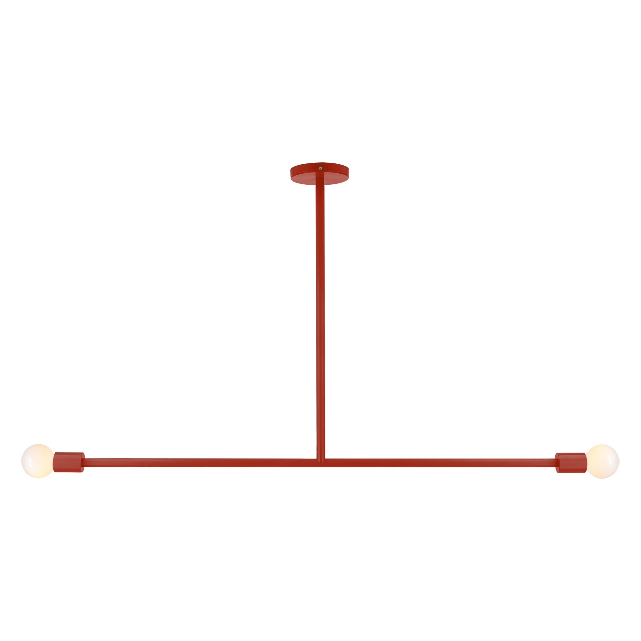 Riding hood red color Pilot pendant 47" Dutton Brown lighting