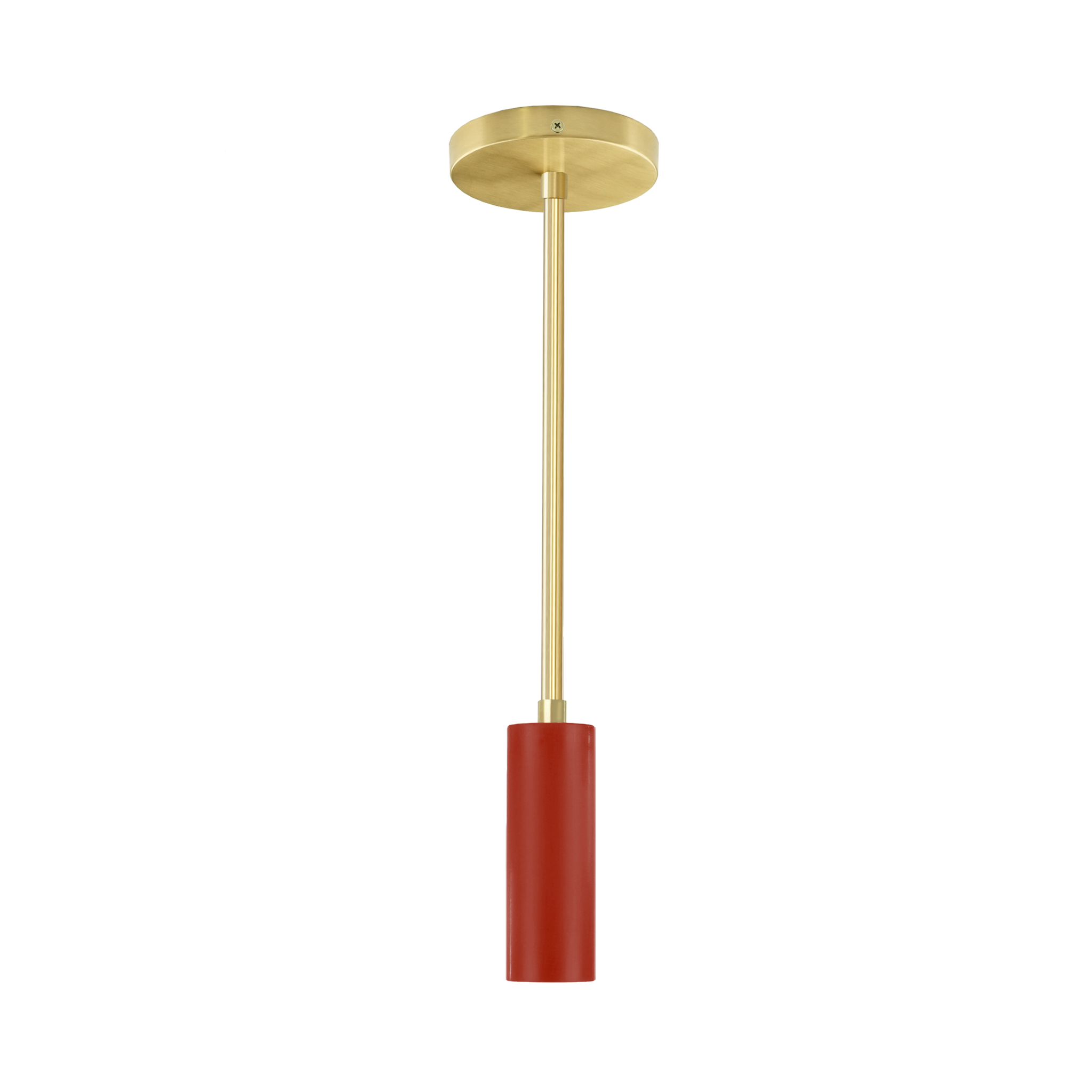 Brass and riding hood red color Reader pendant Dutton Brown lighting