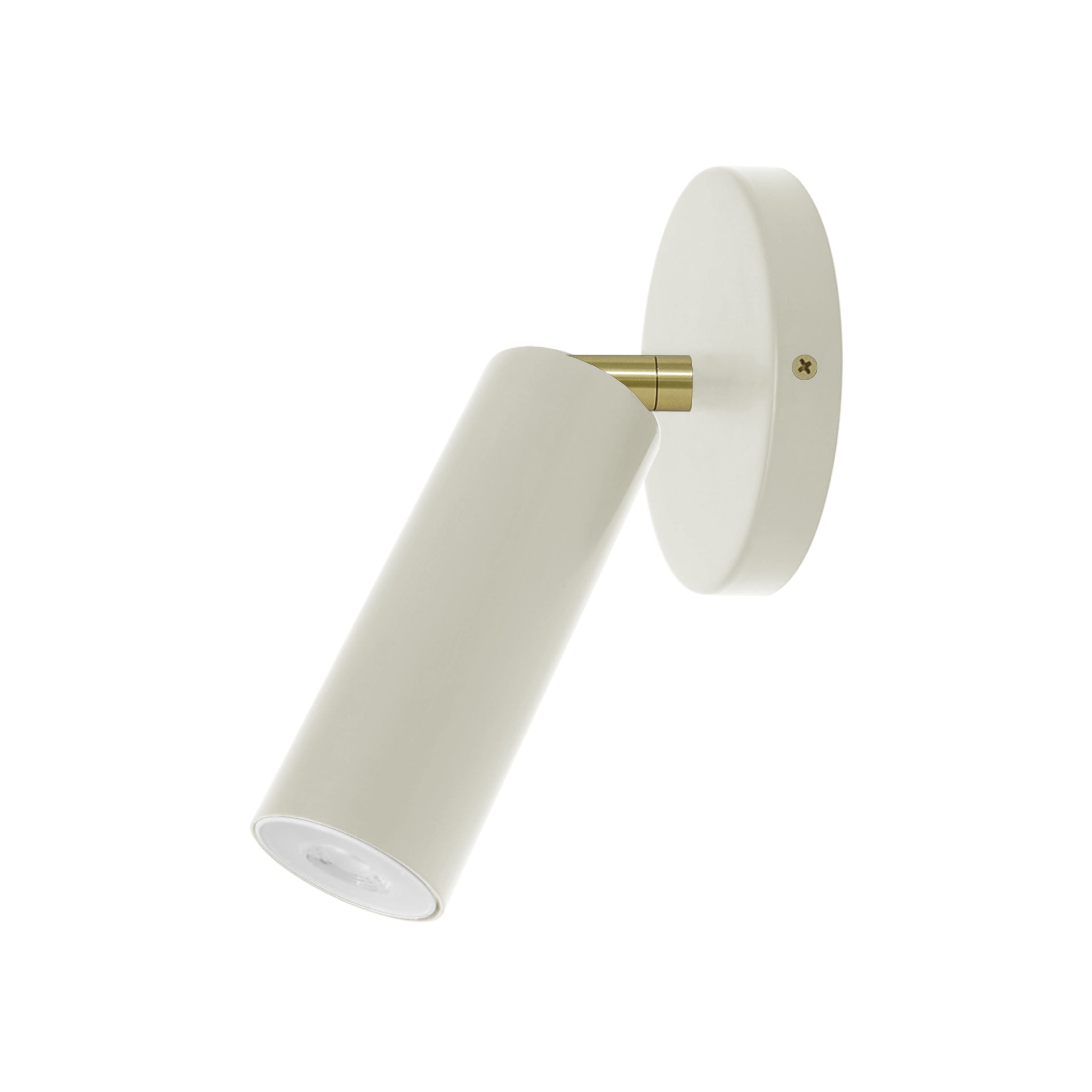 Brass and bone color Reader sconce no arm Dutton Brown lighting