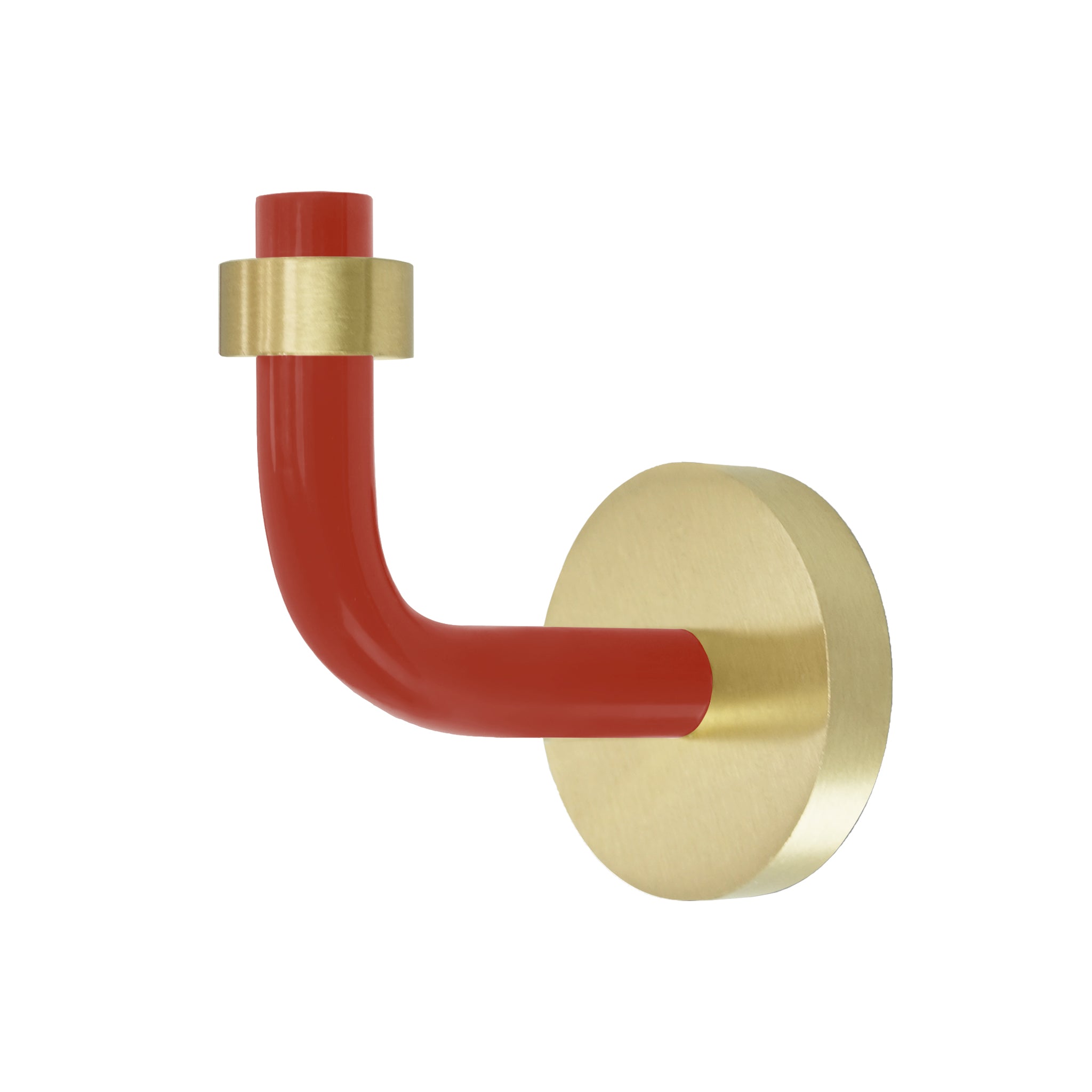 Brass and riding hood red color Snug hook Dutton Brown hardware