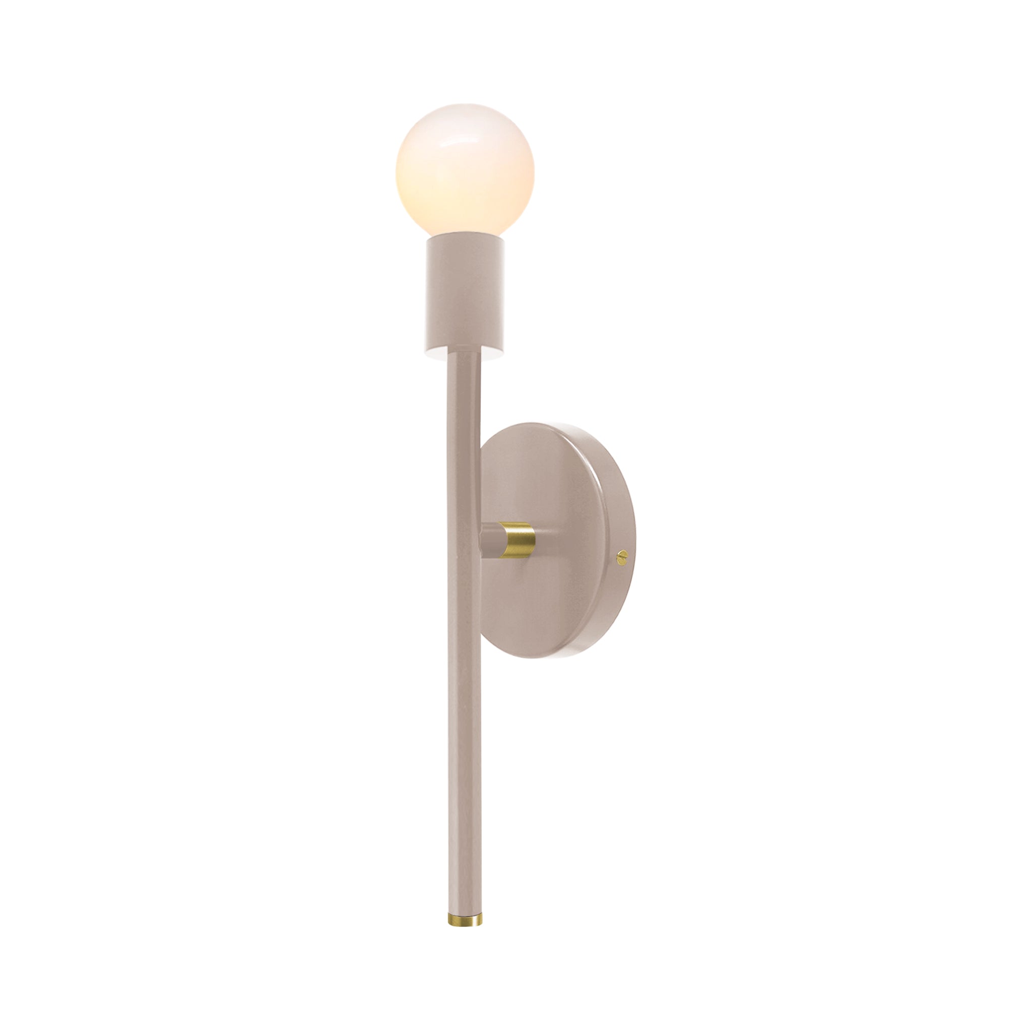 Brass and barely color Major sconce 15" Dutton Brown lighting