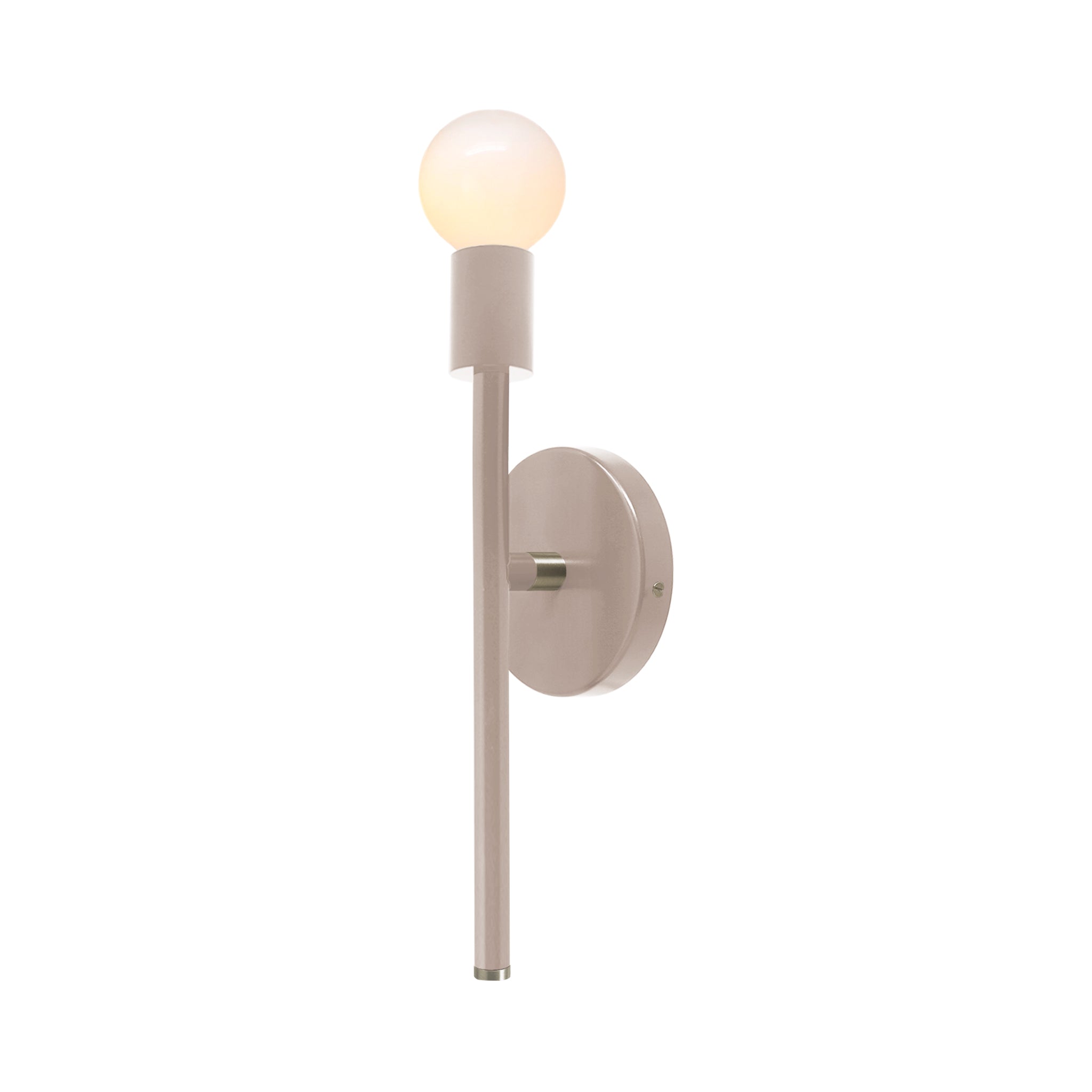 Nickel and barely color Major sconce 15" Dutton Brown lighting