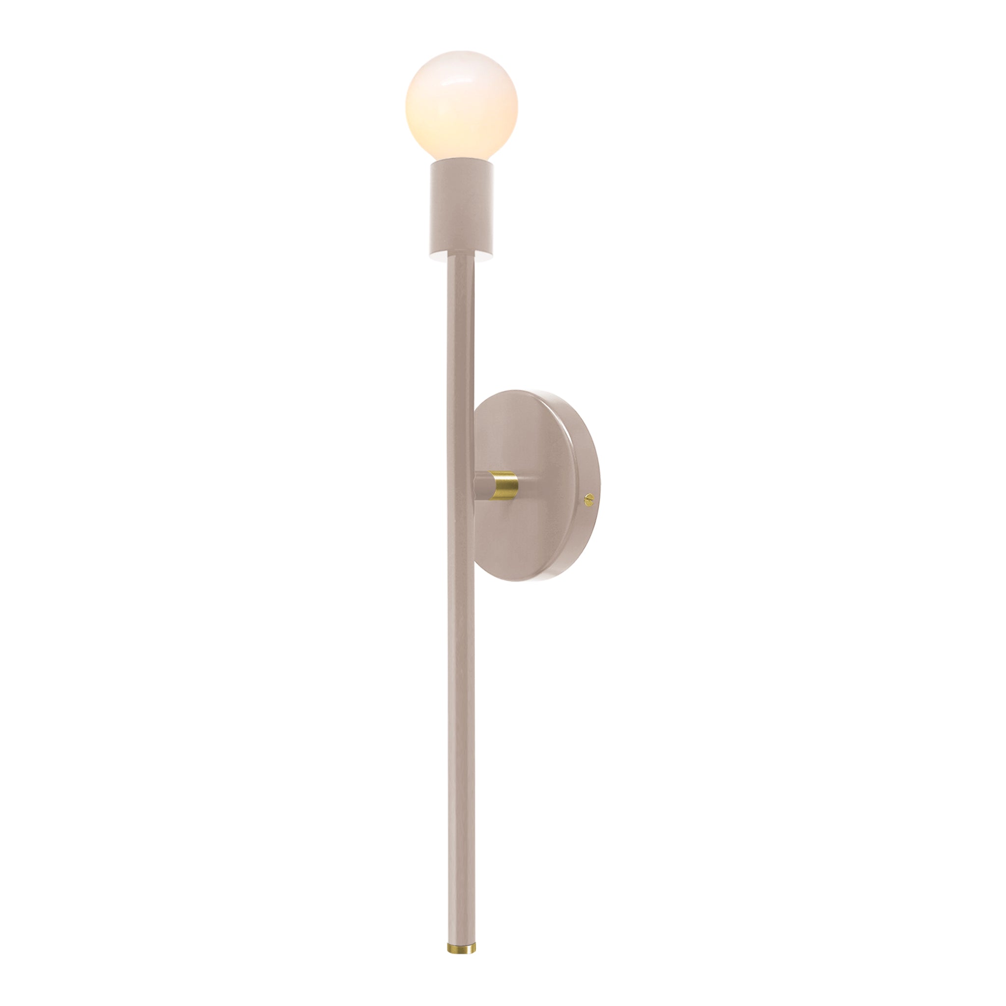Brass and chalk color Major sconce 21" Dutton Brown lighting