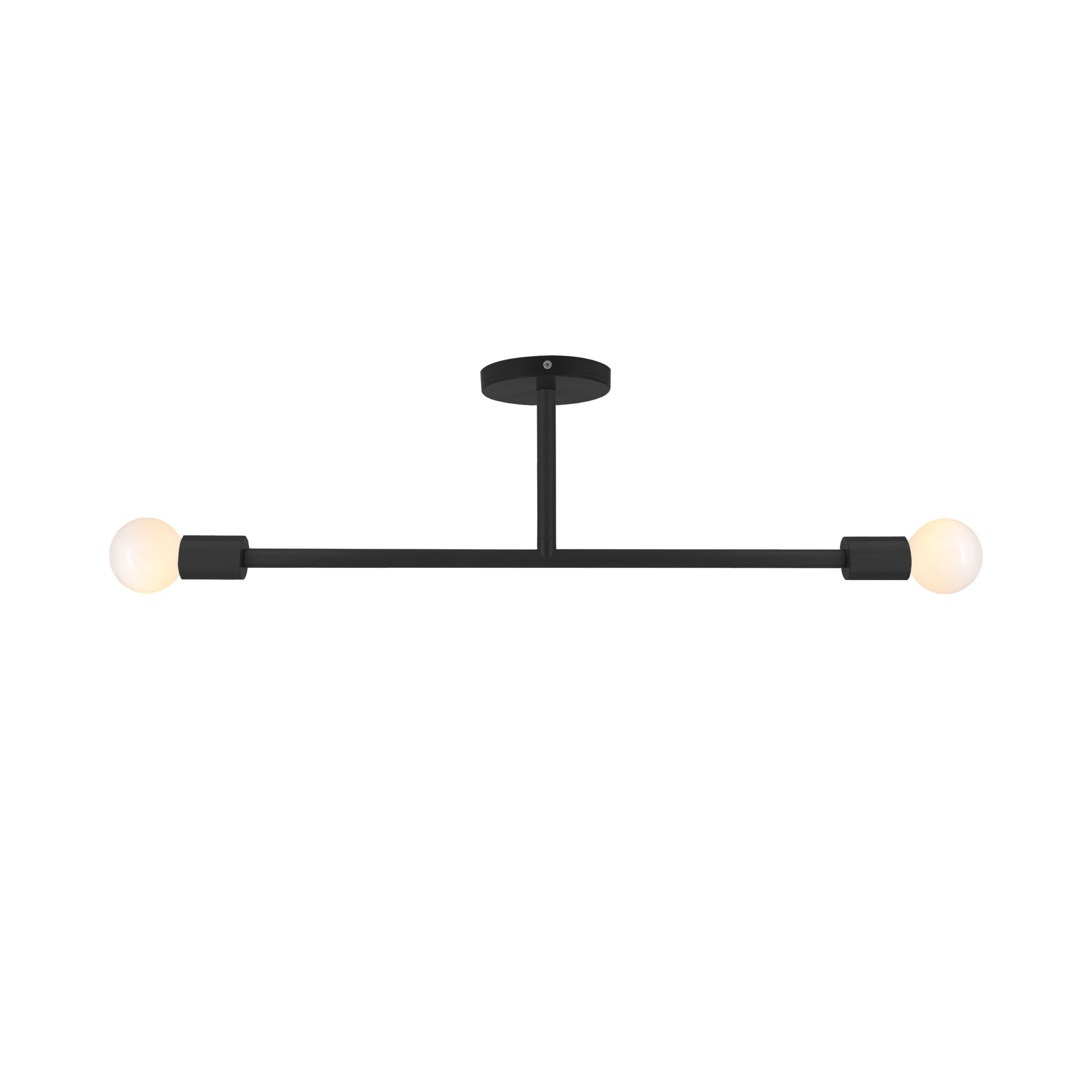 Black color Pilot flush mount 29" Dutton Brown lighting