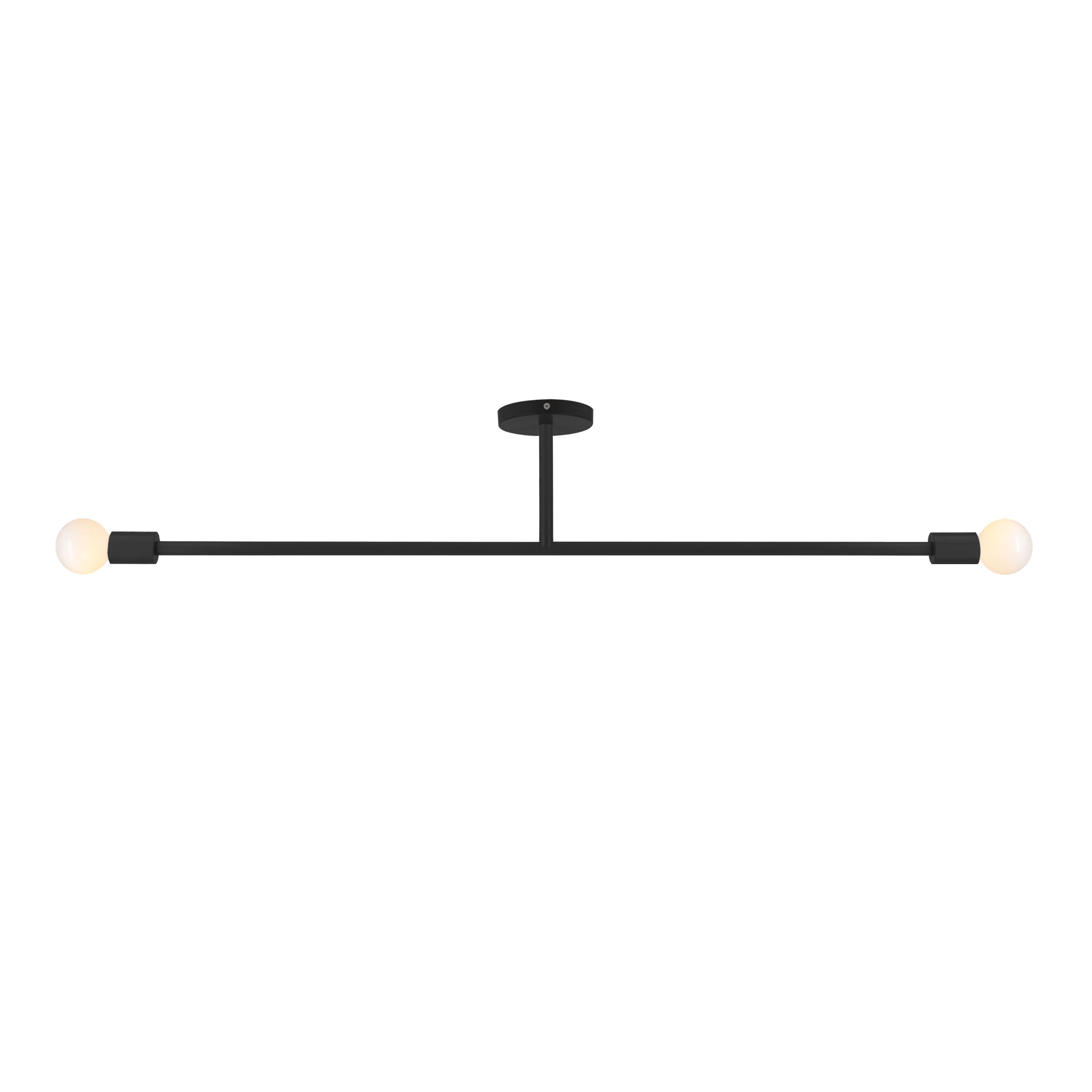 Black color Pilot flush mount 47" Dutton Brown lighting