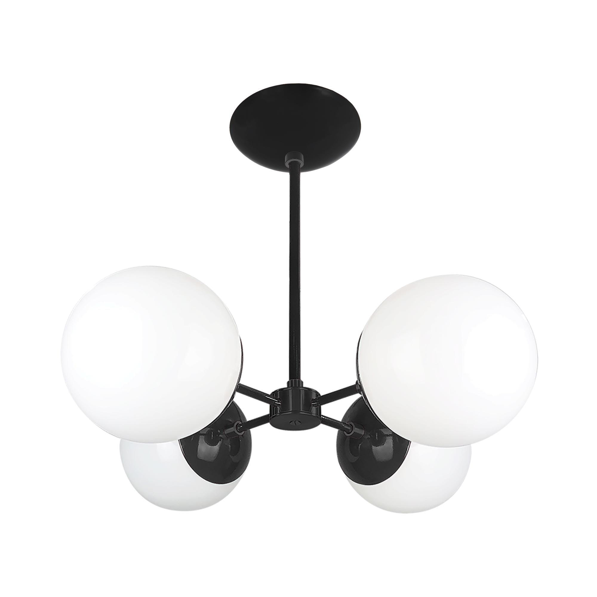 Black and black color Orbi chandelier Dutton Brown lighting