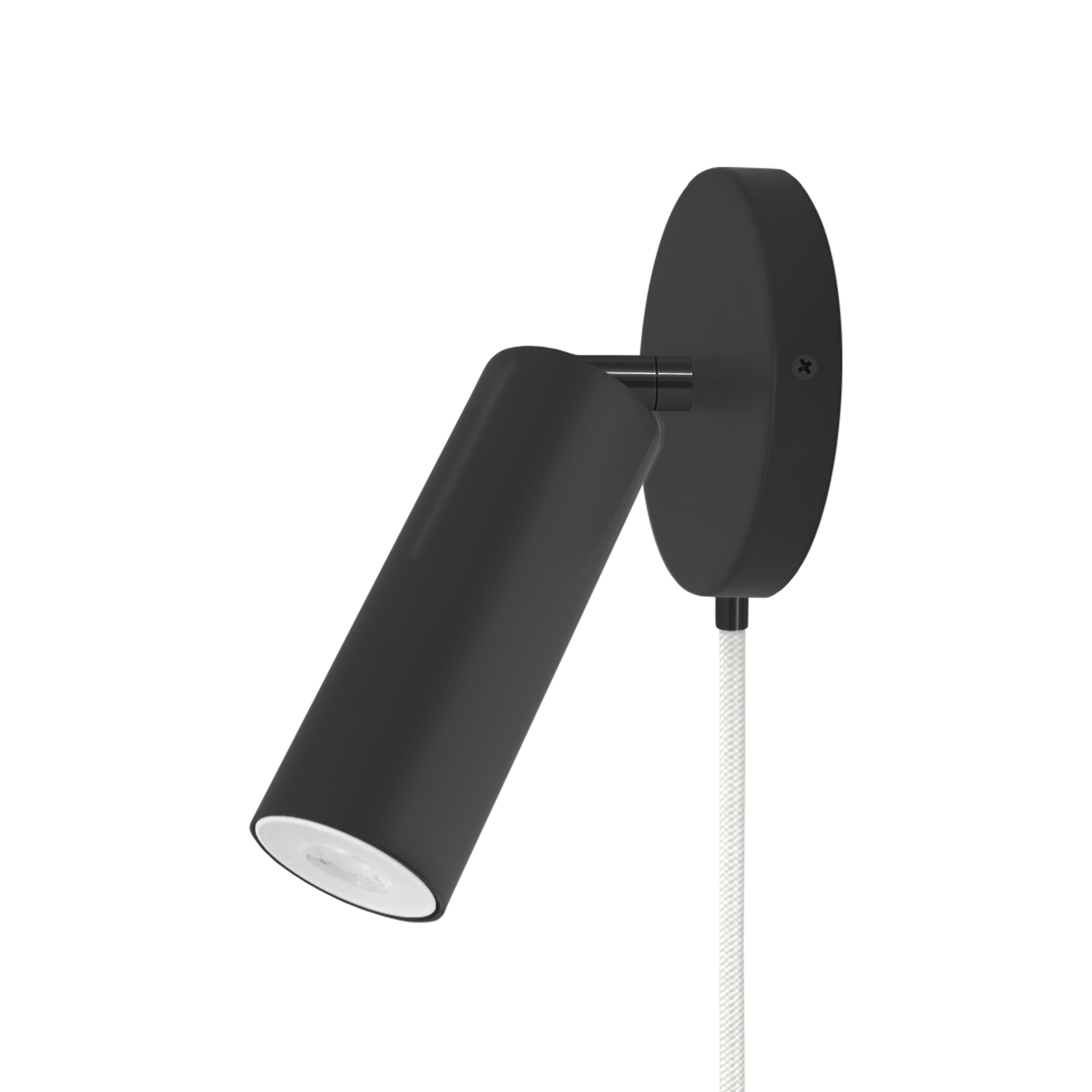 Black and black color Reader plug-in sconce no arm Dutton Brown lighting