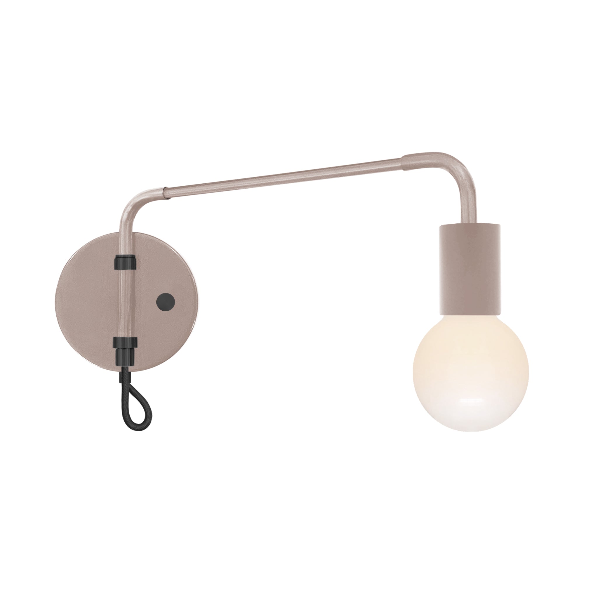 Black and barely color Sway sconce Dutton Brown lighting