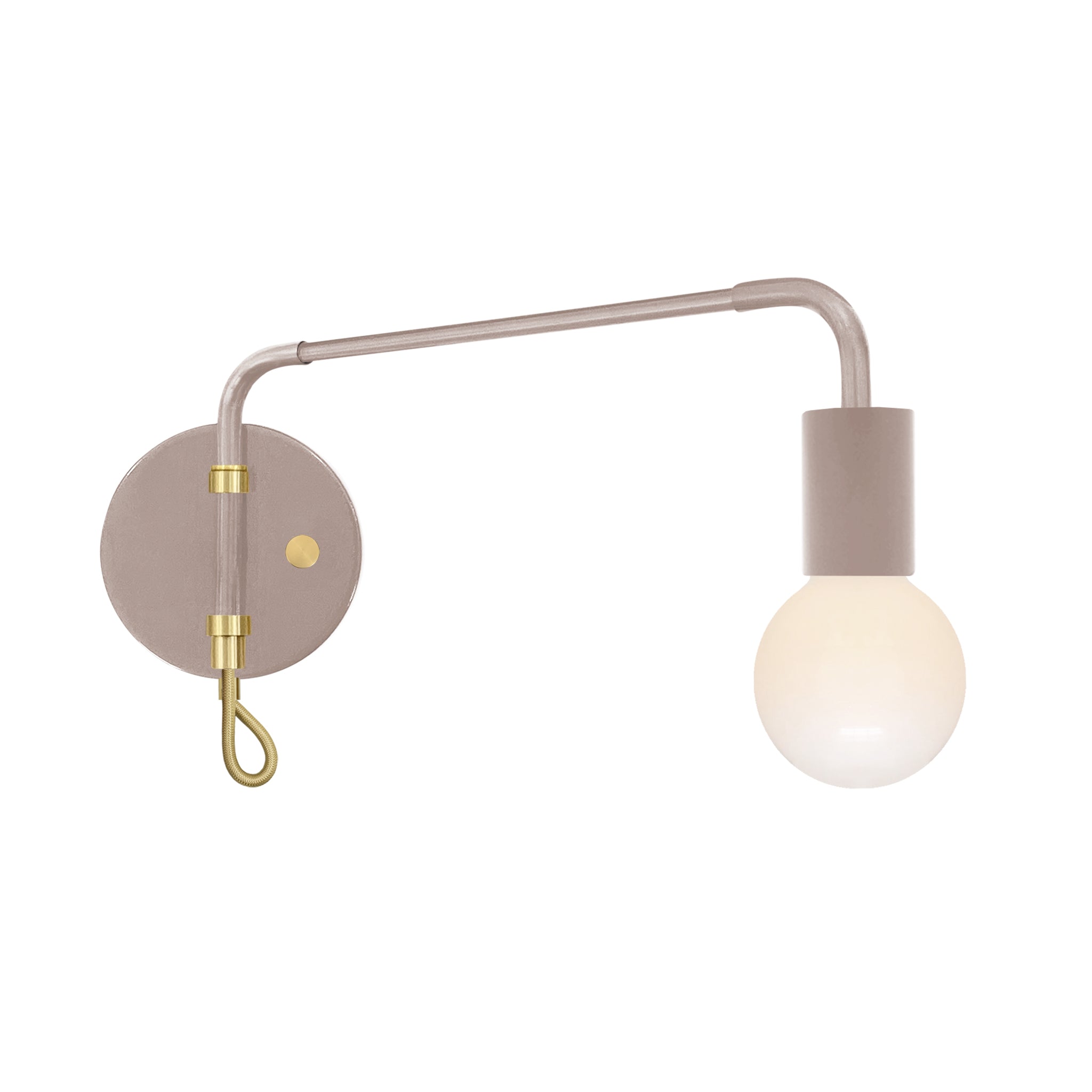 Brass and barely color Sway sconce Dutton Brown lighting