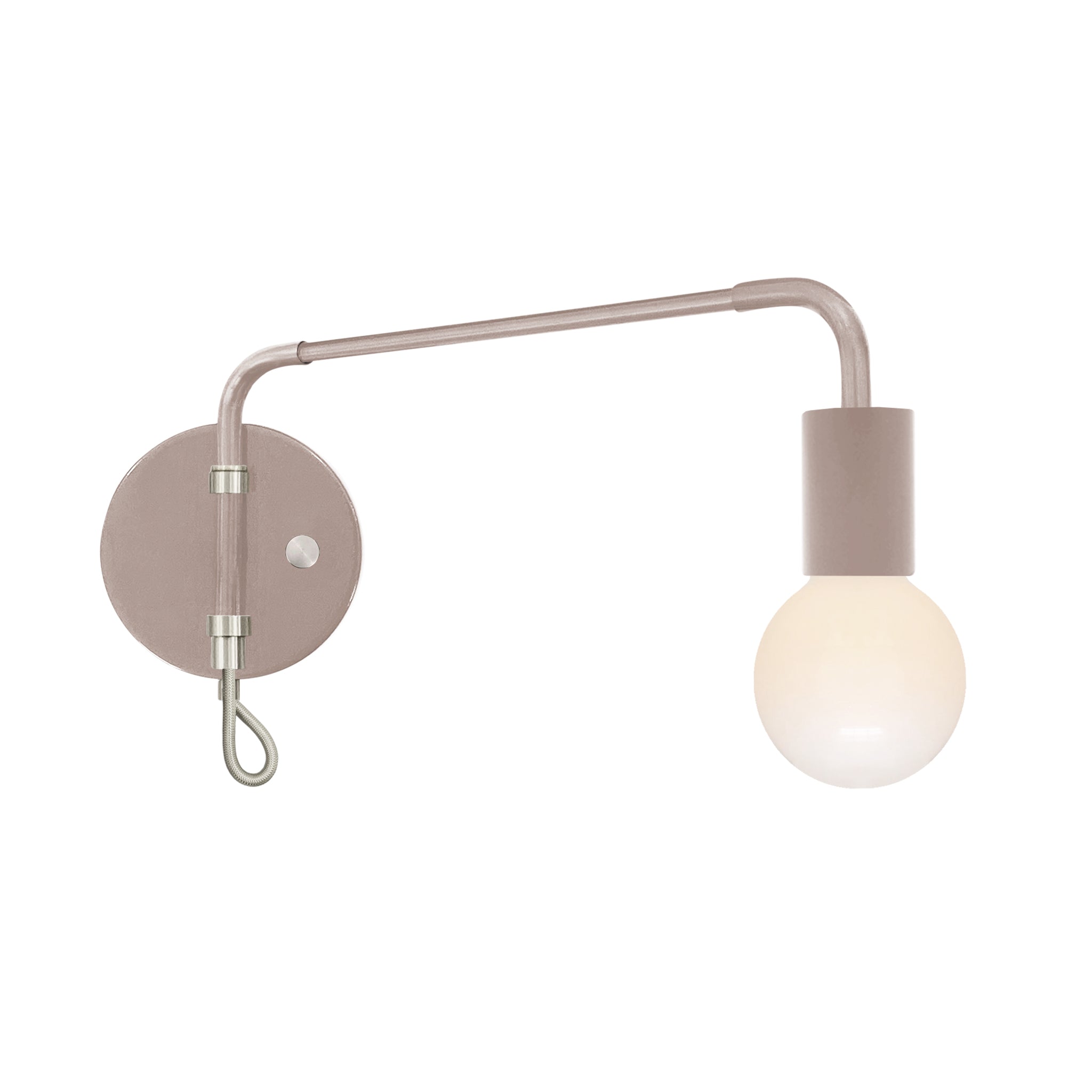 Nickel and barely color Sway sconce Dutton Brown lighting
