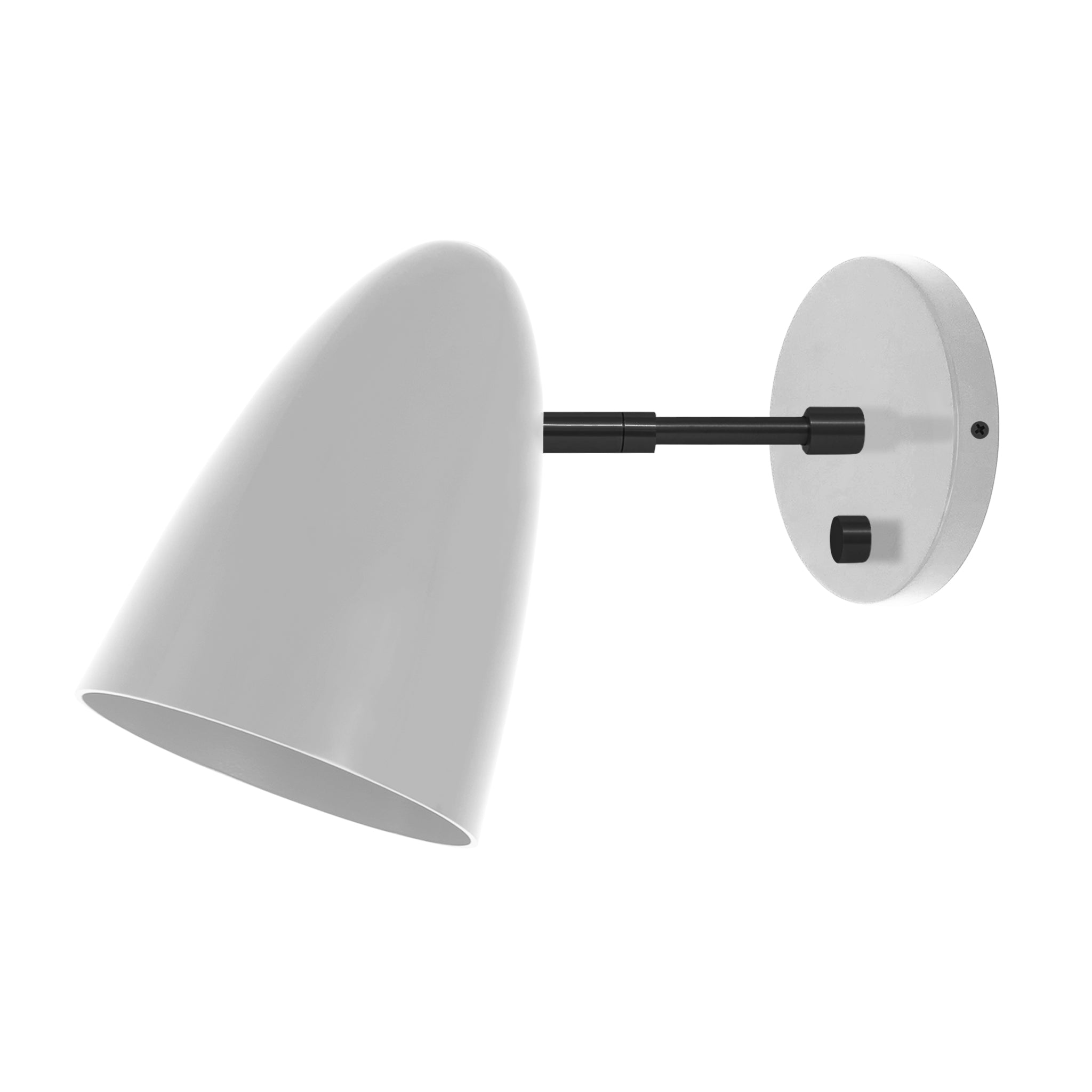 Black and barely color Boom sconce 3" arm Dutton Brown lighting