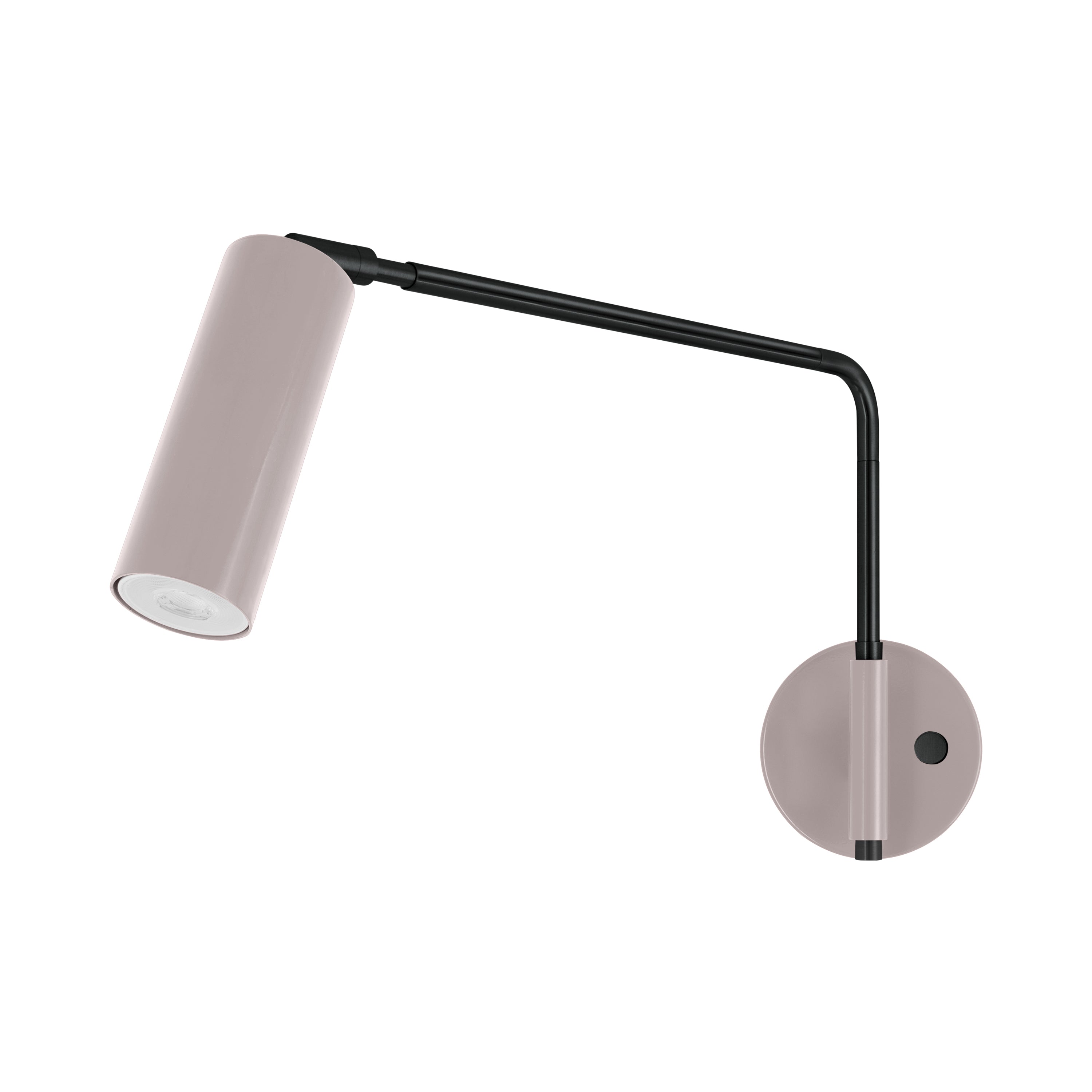 Black and barely color Color Reader Swing Arm sconce Dutton Brown lighting