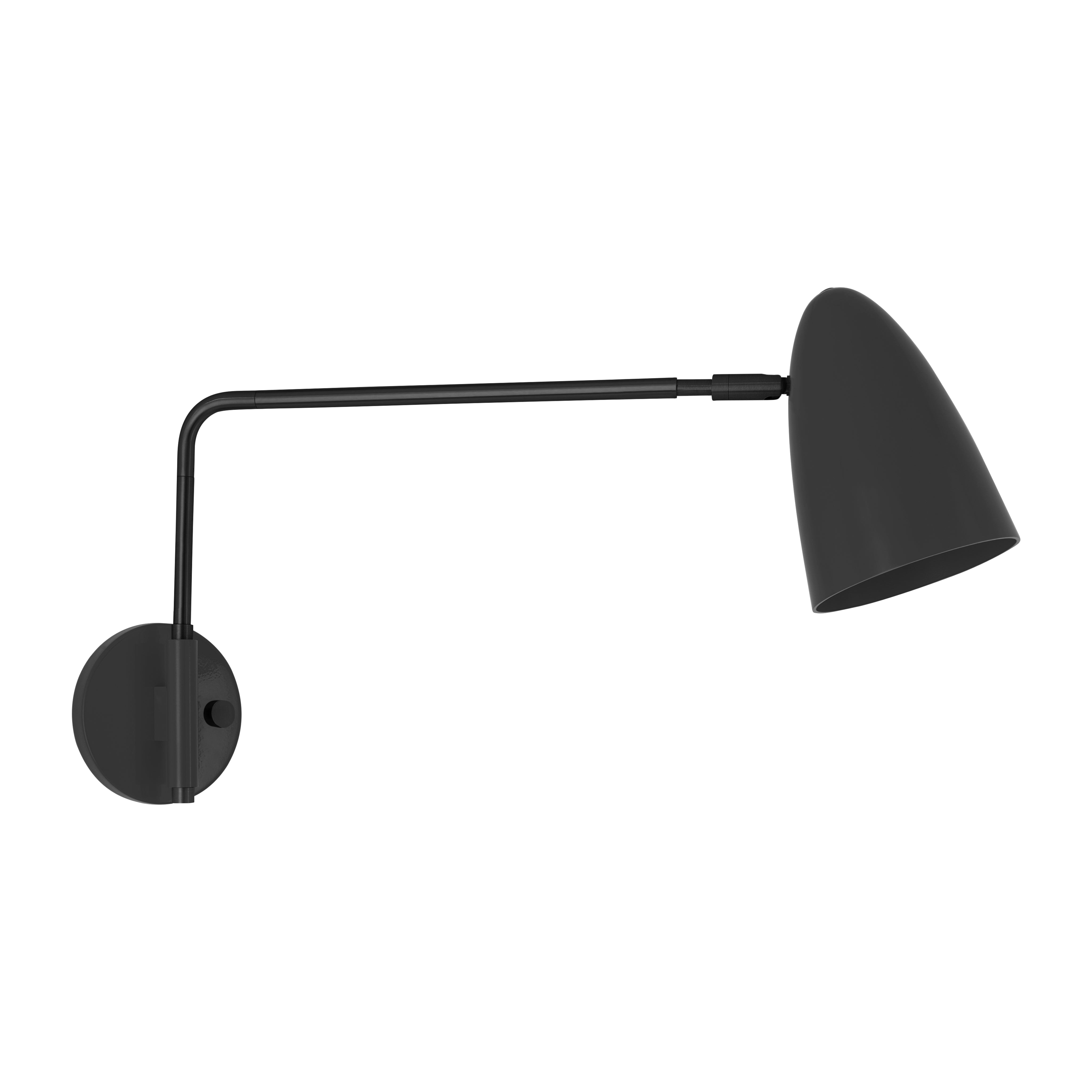 Black and black color Boom Swing Arm sconce Dutton Brown lighting