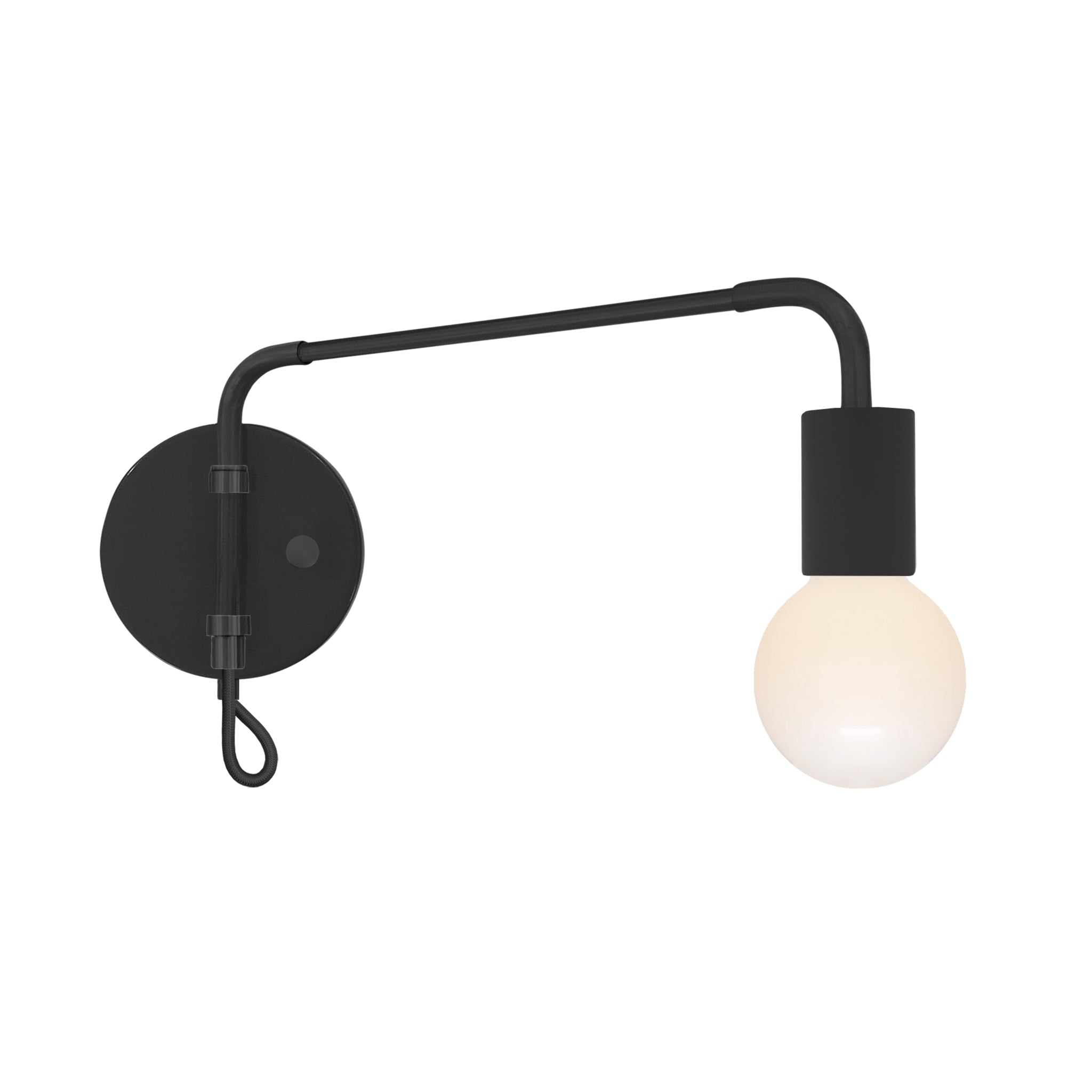 Black and black color Sway sconce Dutton Brown lighting