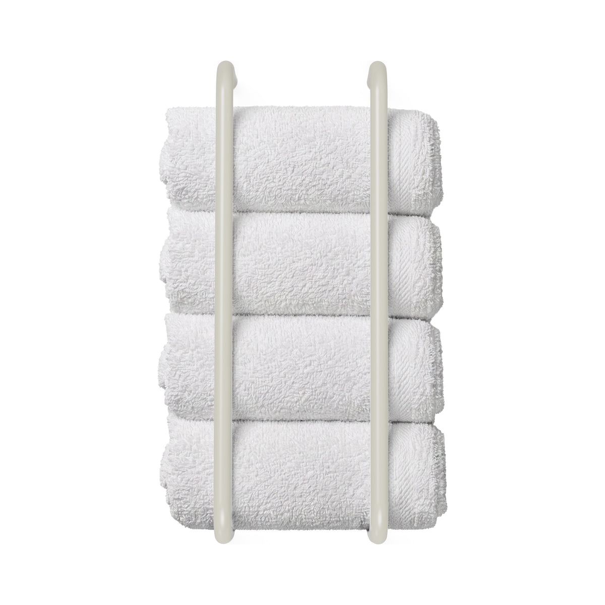 Bone color Beyond towel rack Dutton Brown hardware